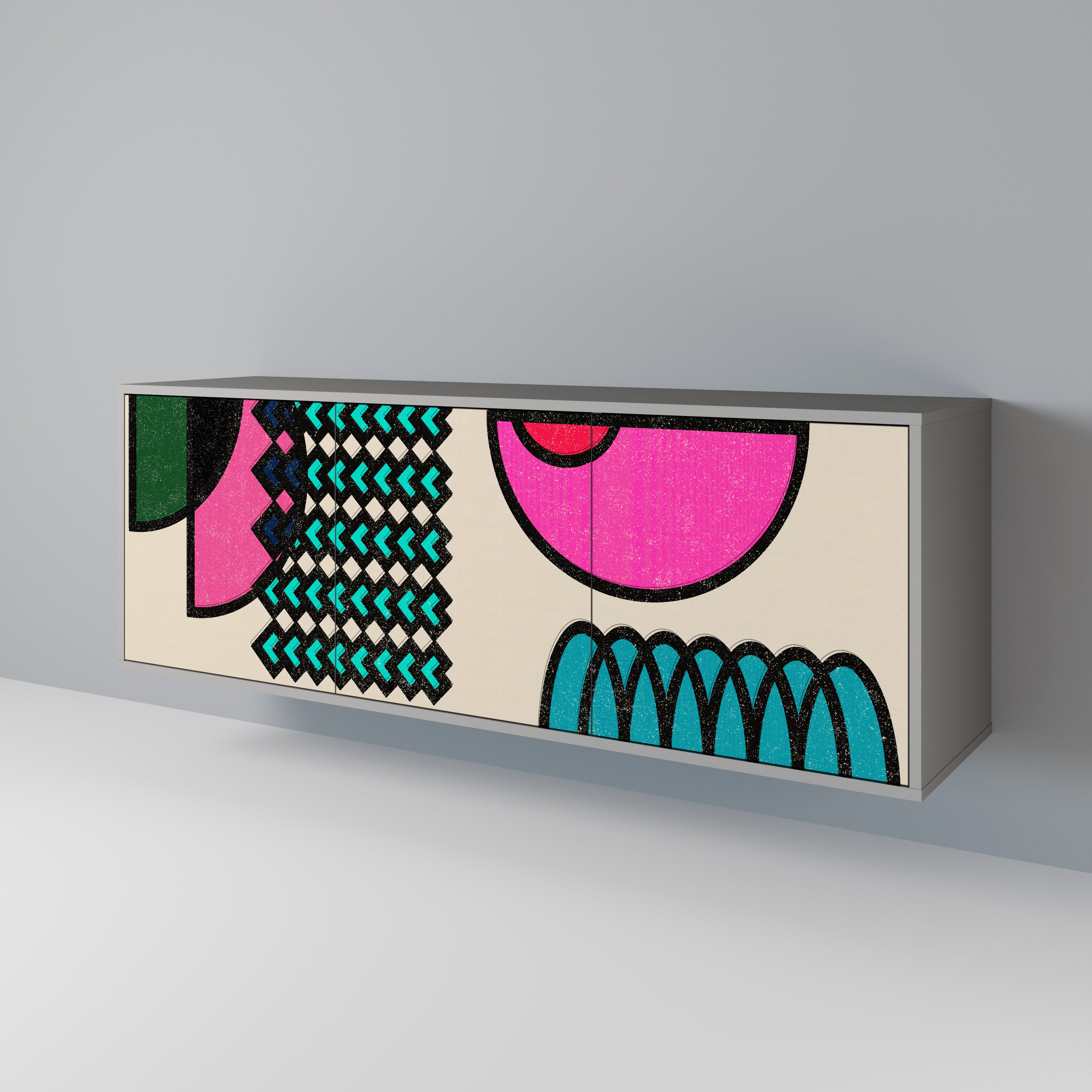 GEOMETRIC RHAPSODY 3-Door Sideboard