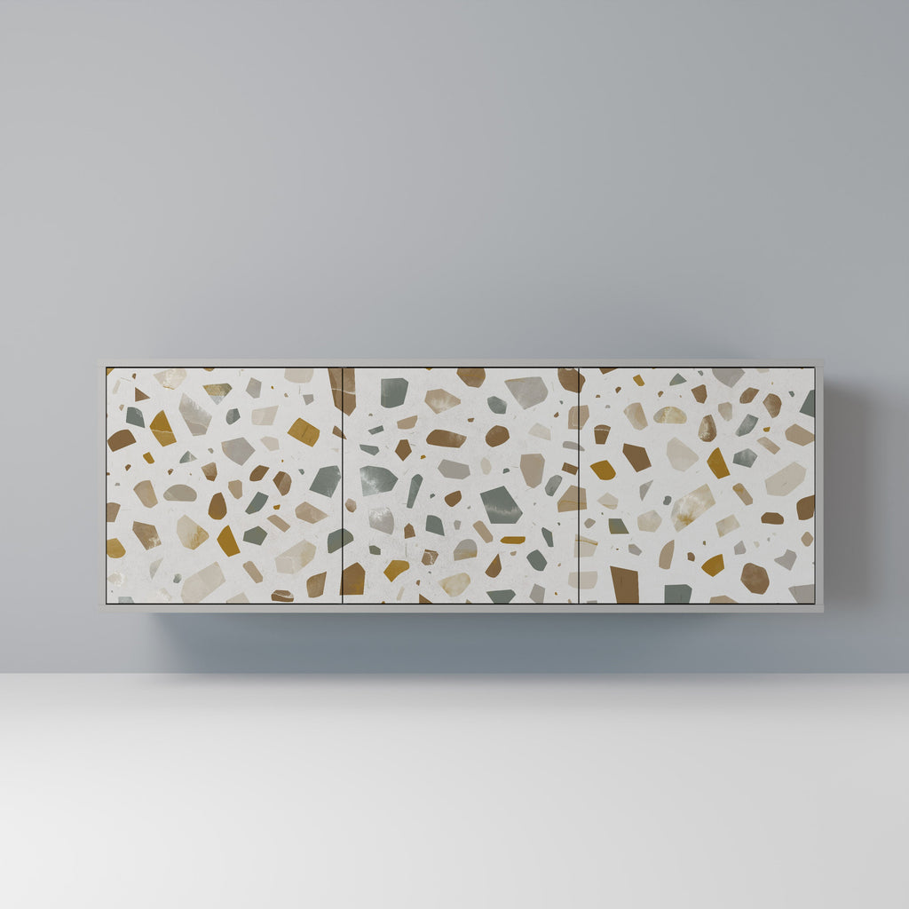 Buffet 3 portes PIECES OF TOMORROW finition grise