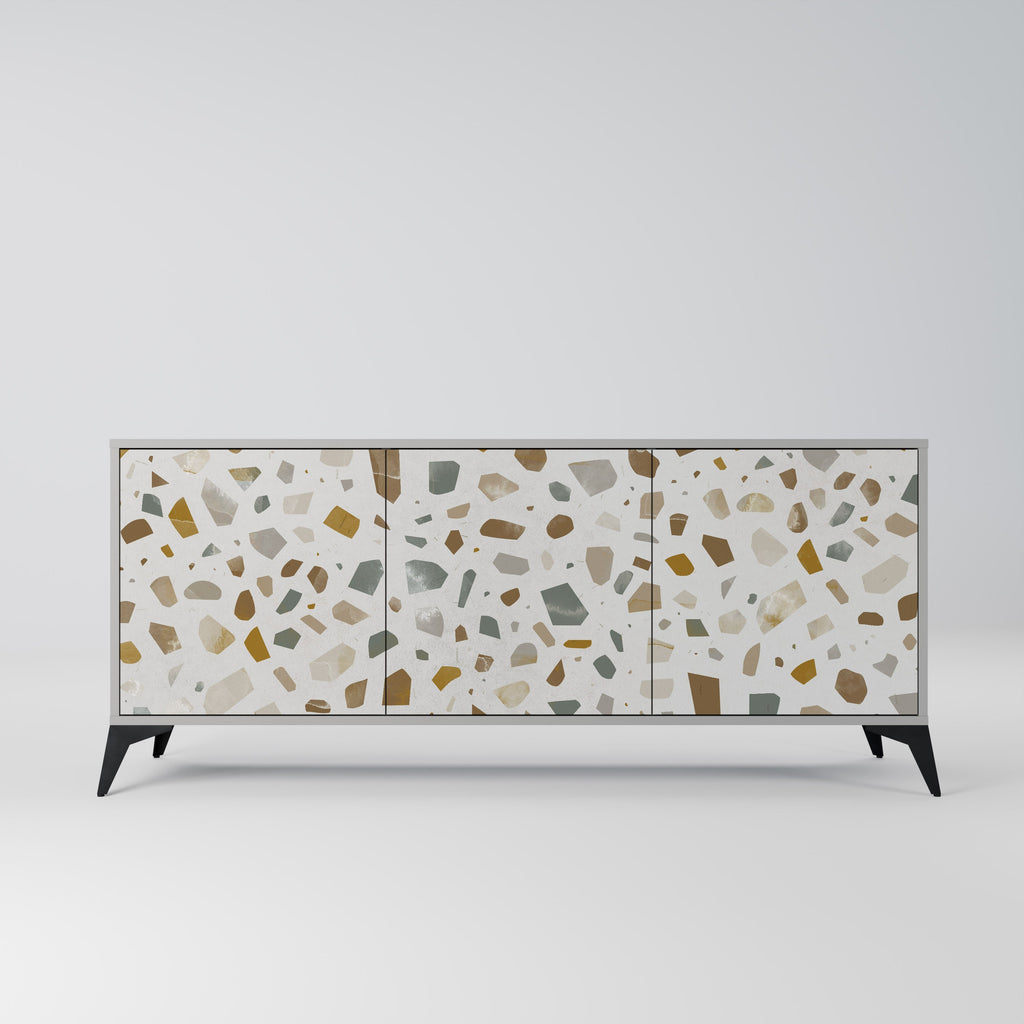 Buffet 3 portes PIECES OF TOMORROW finition grise