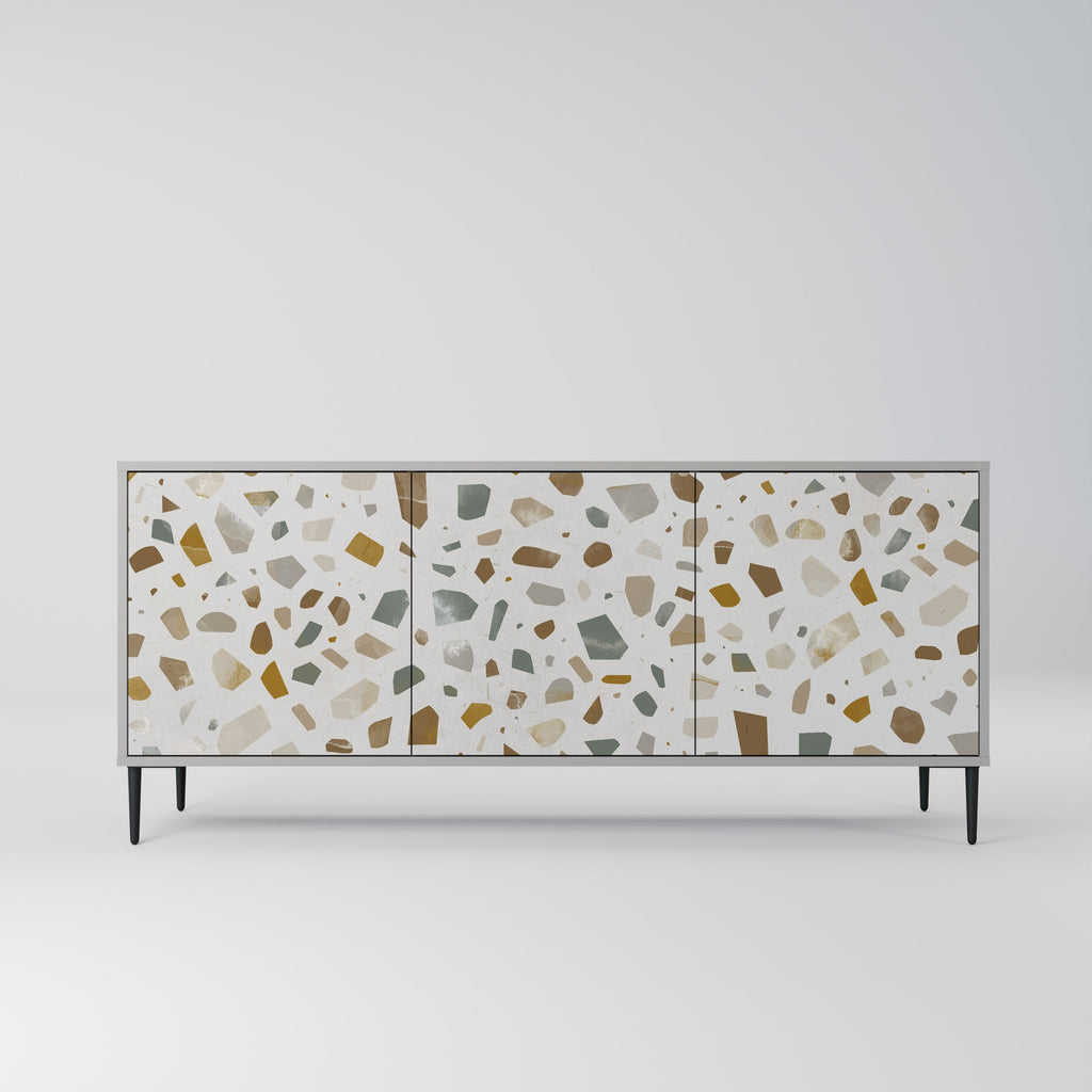 Buffet 3 portes PIECES OF TOMORROW finition grise