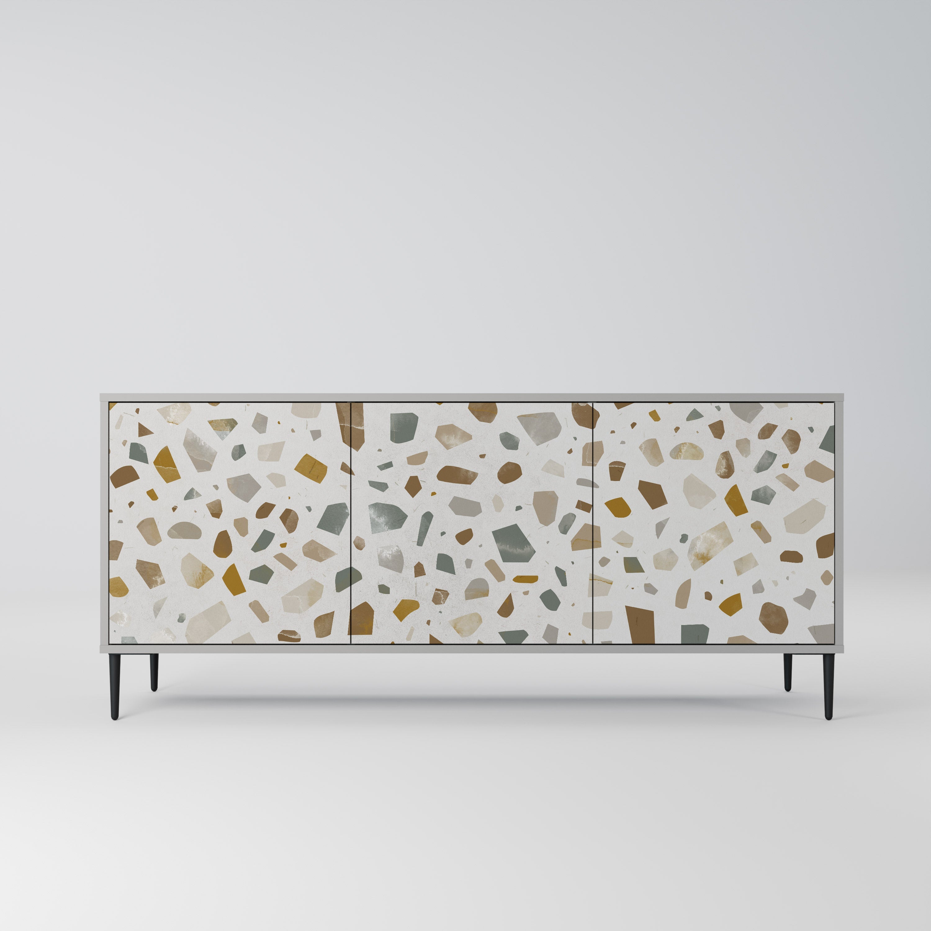 Buffet 3 portes PIECES OF TOMORROW finition grise