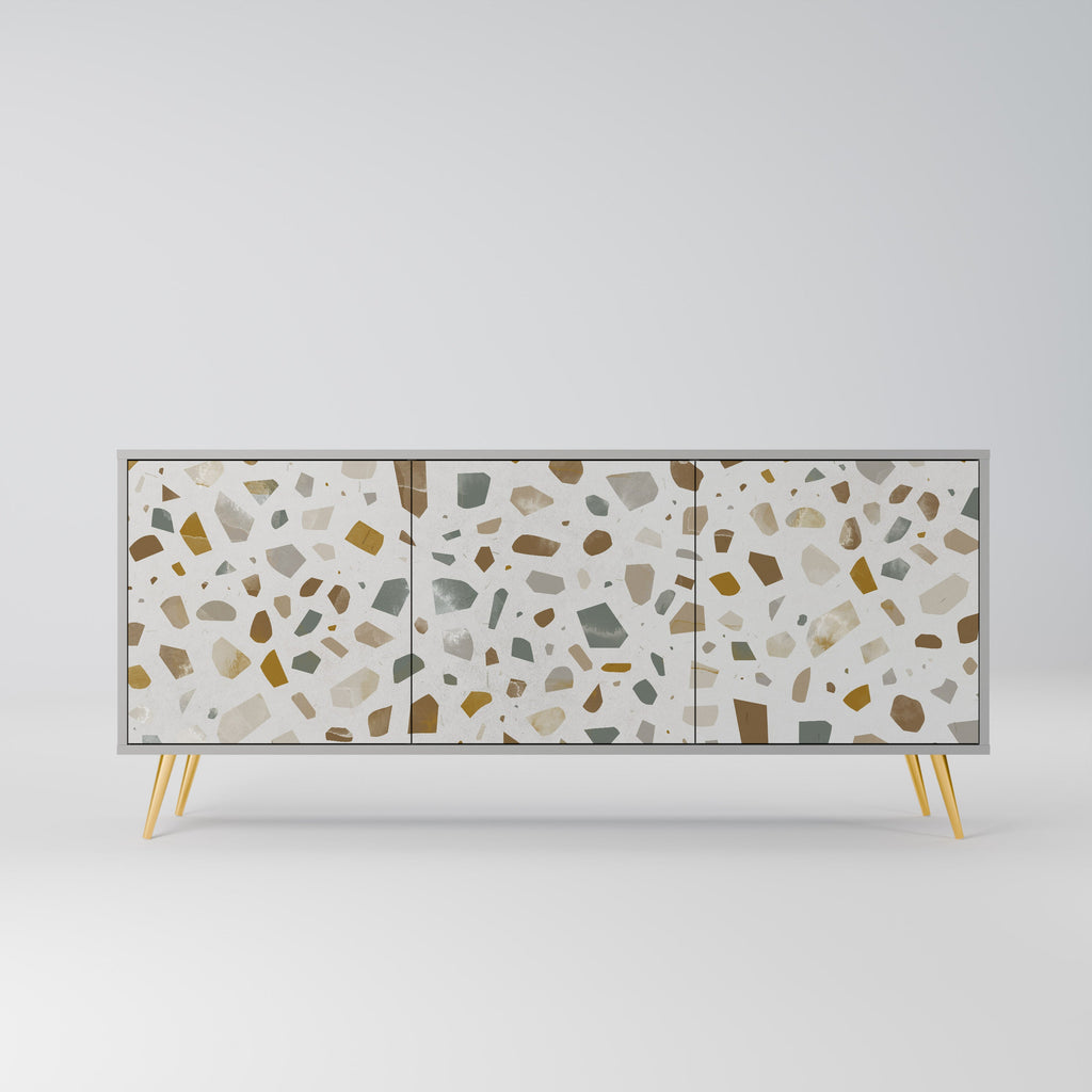 Buffet 3 portes PIECES OF TOMORROW finition grise