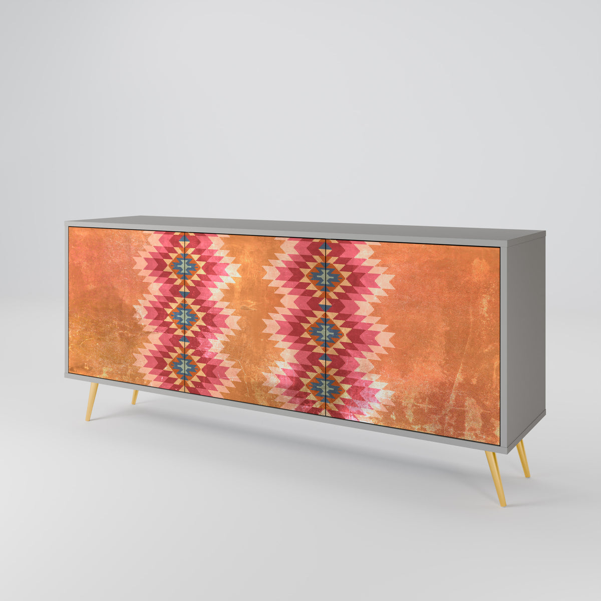 INDIAN FOLK 3-Door Sideboard