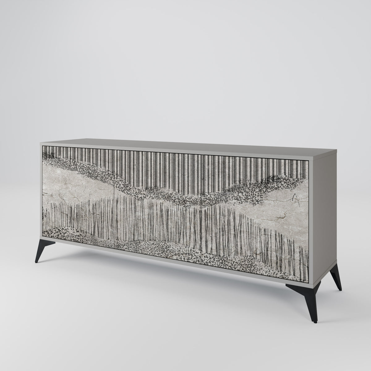 GRAIN LINES 3-Door Sideboard