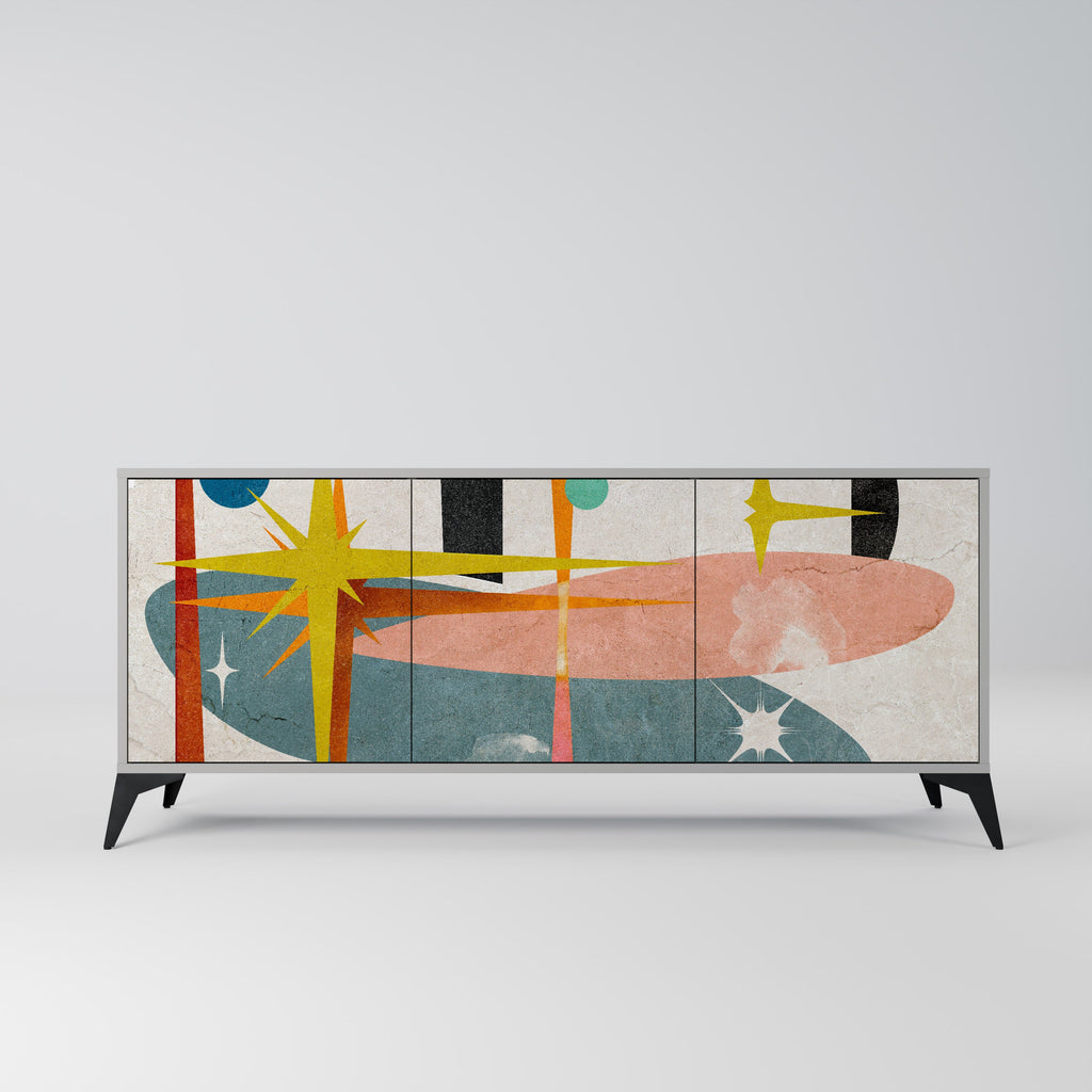 Buffet 3 portes INTERSTELLAR VIBES finition grise