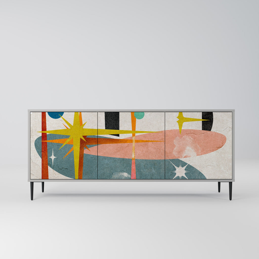 Buffet 3 portes INTERSTELLAR VIBES finition grise