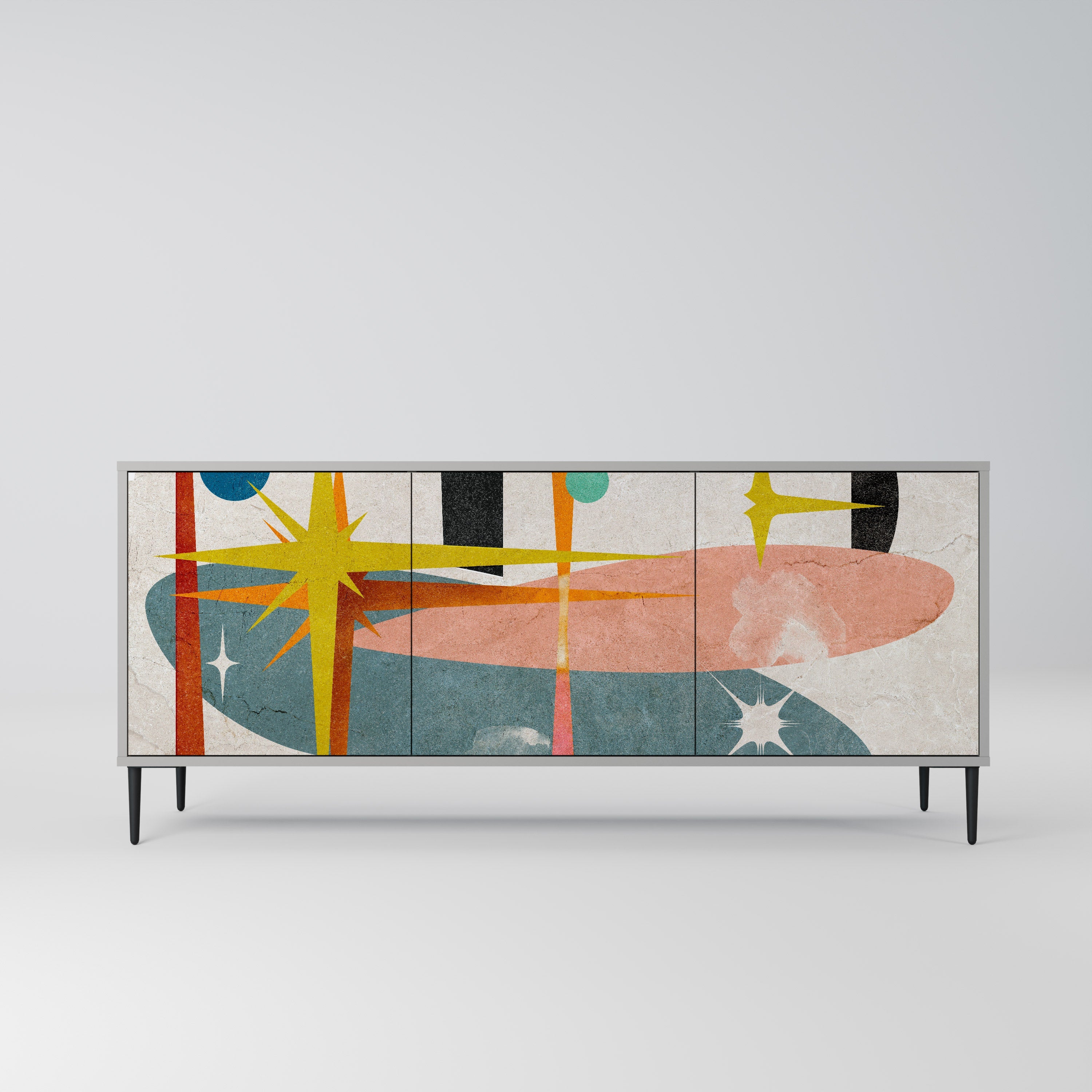 Buffet 3 portes INTERSTELLAR VIBES finition grise