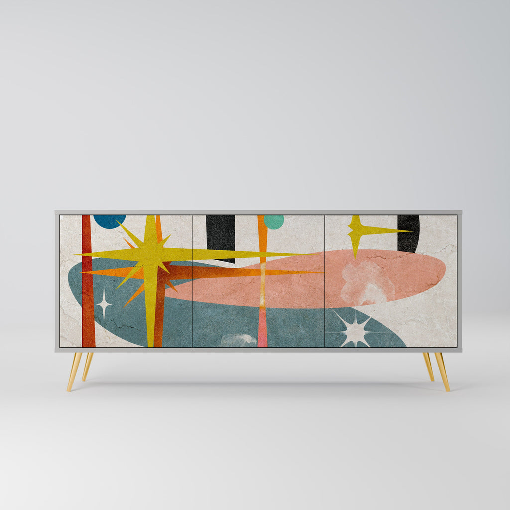 Buffet 3 portes INTERSTELLAR VIBES finition grise