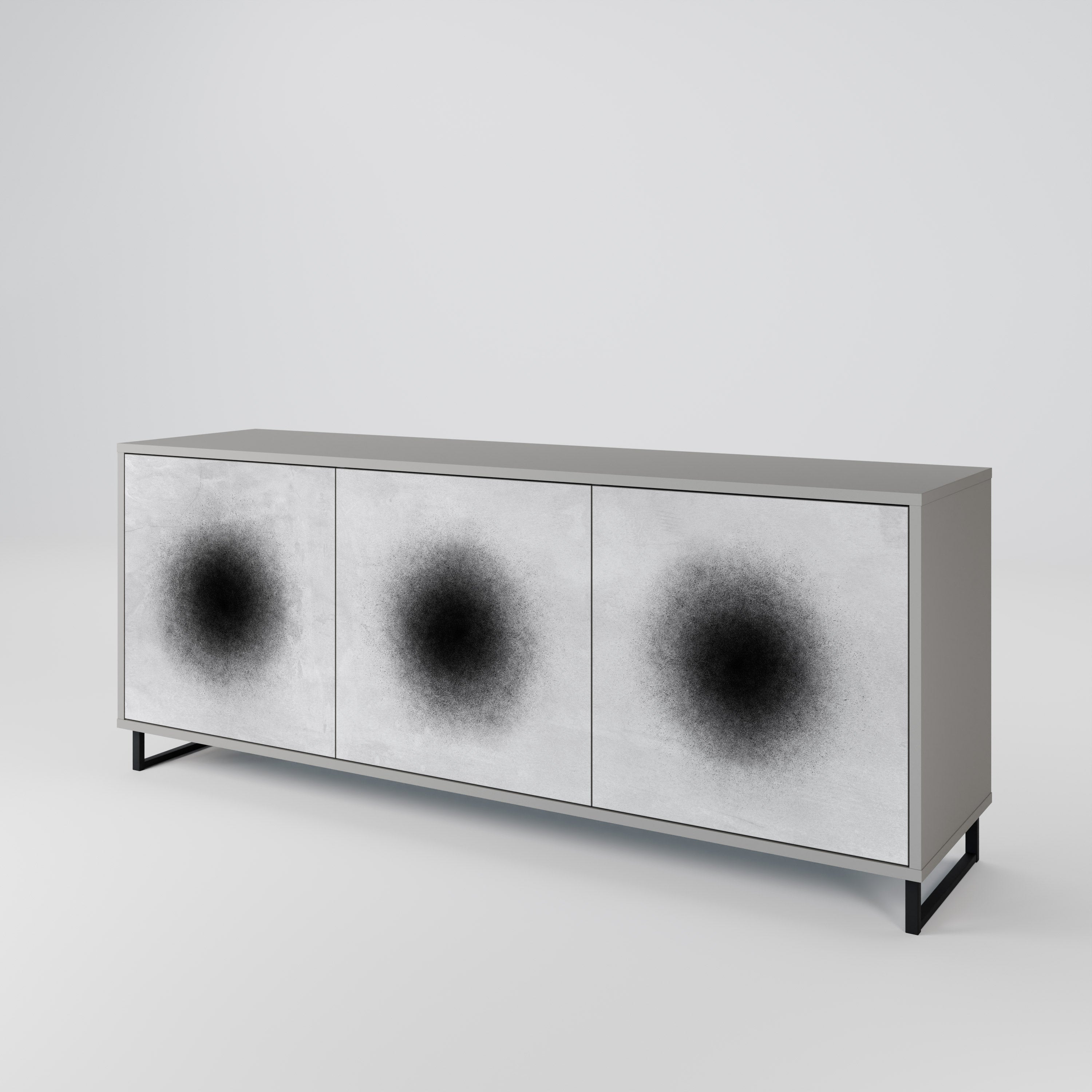 BLACK HOLE 3-Door Sideboard