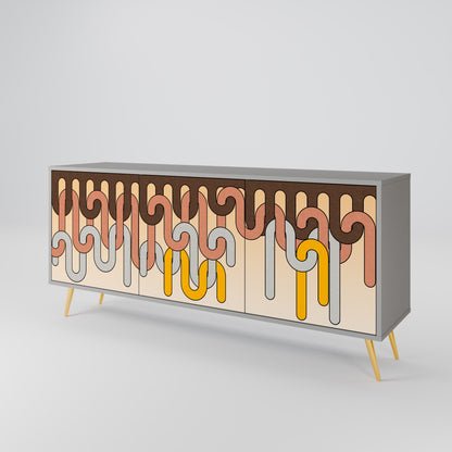 COLORFUL STRINGS 3-Door Sideboard