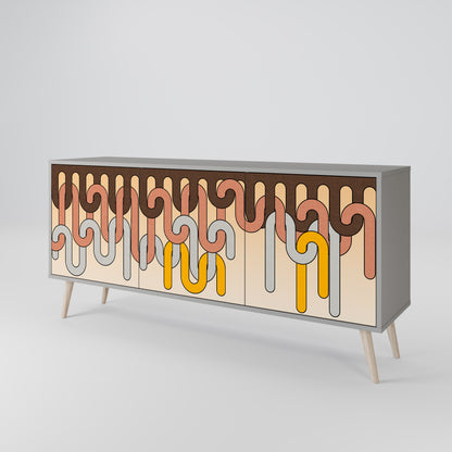 COLORFUL STRINGS 3-Door Sideboard