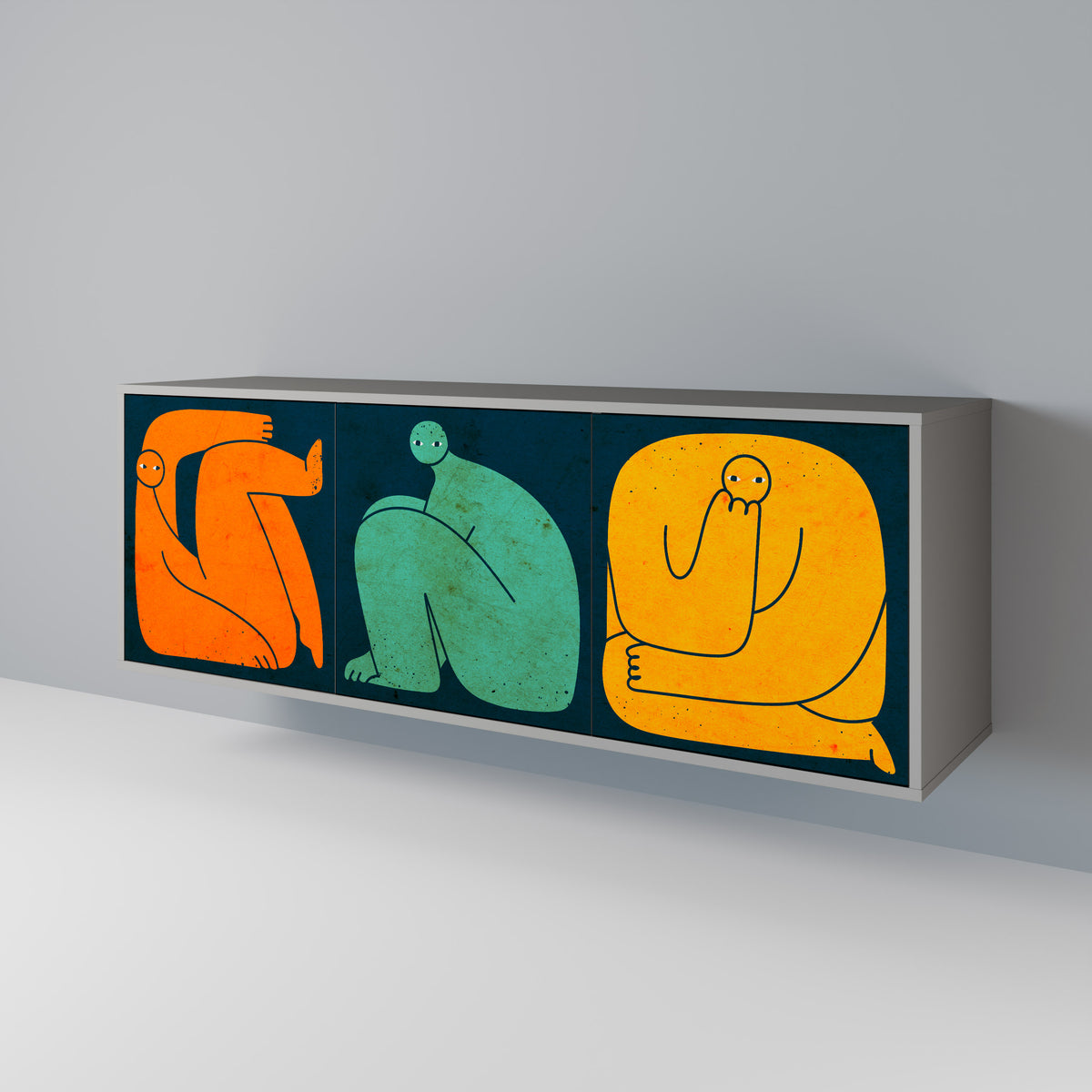 TOGETHER BUT SEPARATELY 3-Door Sideboard