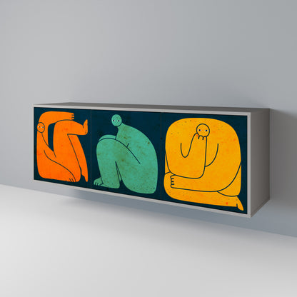 TOGETHER BUT SEPARATELY 3-Door Sideboard