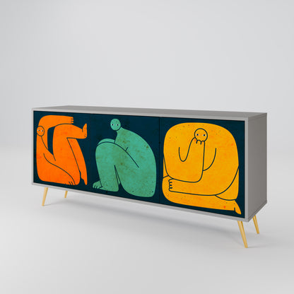 TOGETHER BUT SEPARATELY 3-Door Sideboard