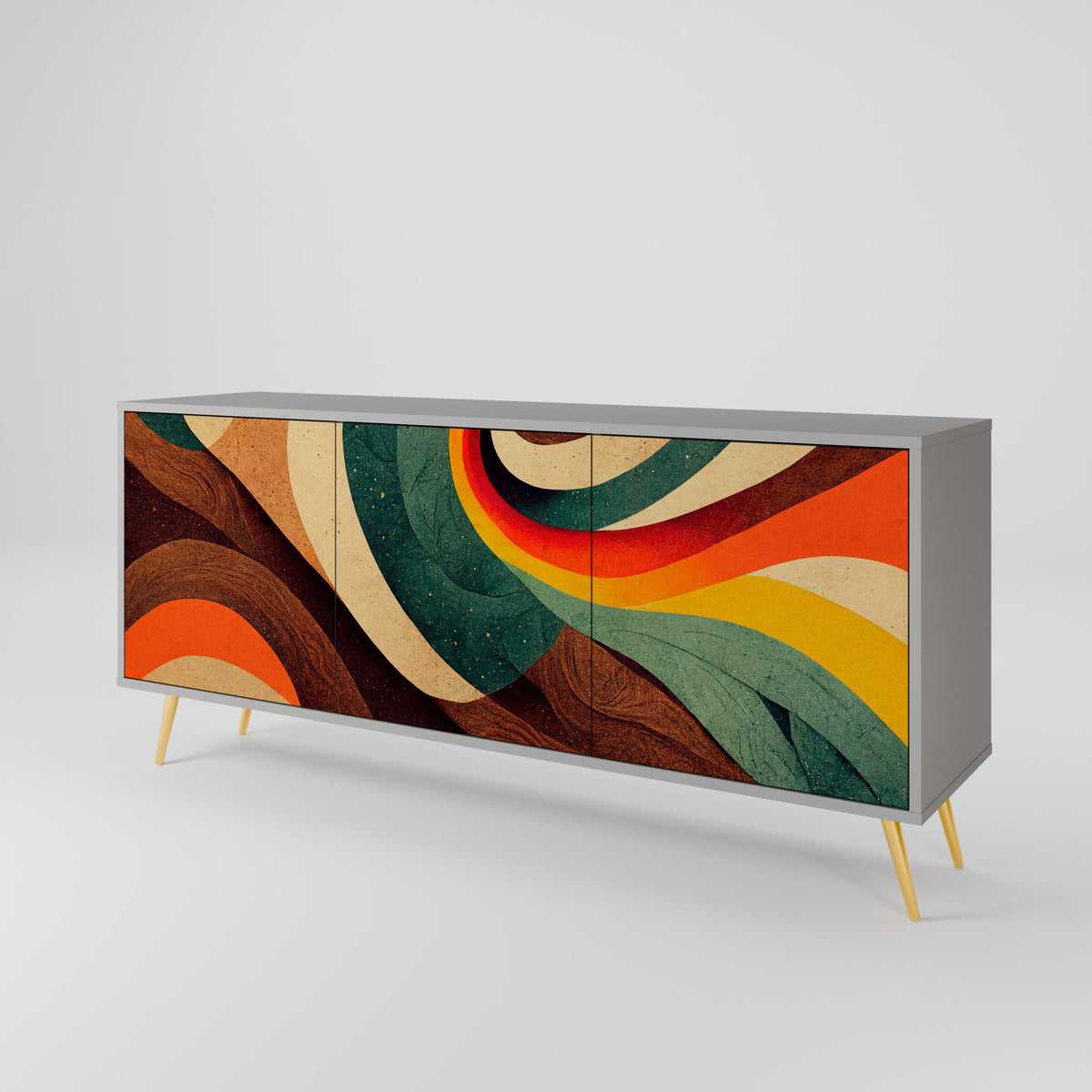 COLORFUL STRANDS 3-Door Sideboard