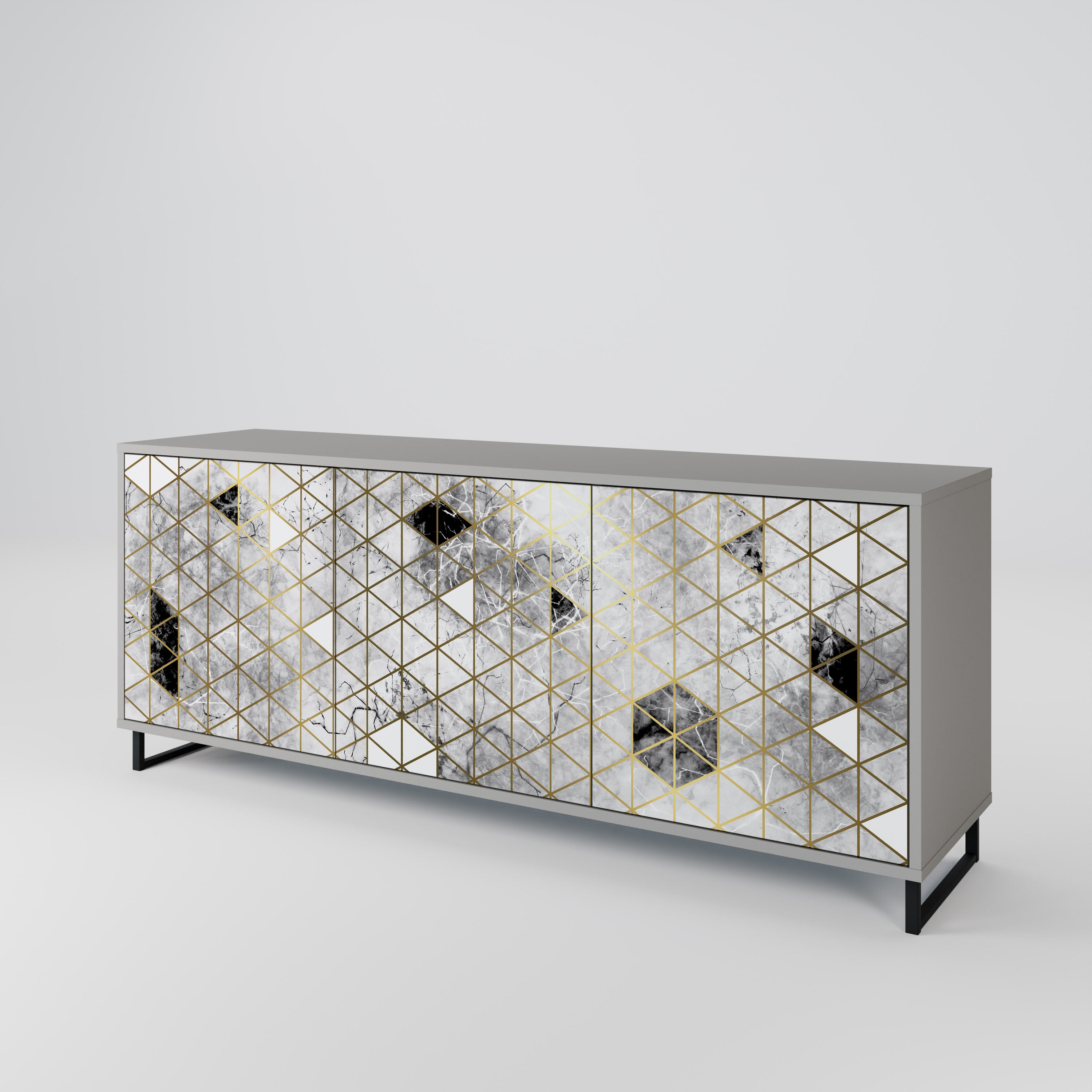 ASHEN ARIA 3-Door Sideboard