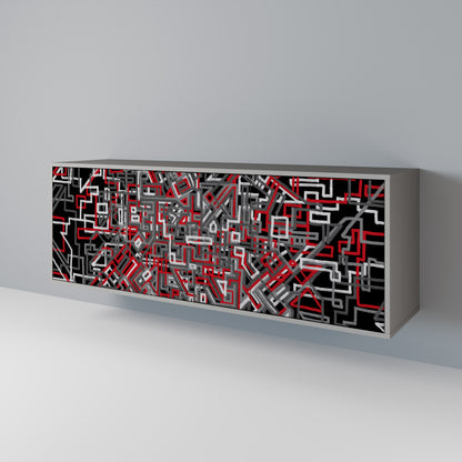 BROKEN LINES 3-Door Sideboard