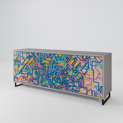 MEMORIES MAP 3-Door Sideboard