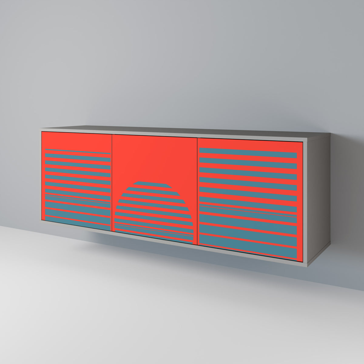 RISING GEOMETRY STARS 3-Door Sideboard