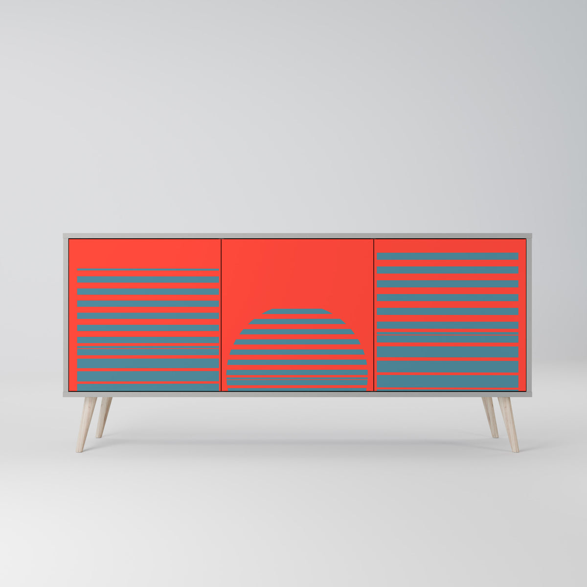 RISING GEOMETRY STARS 3-Door Sideboard