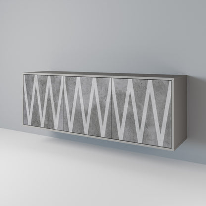 SOLID ZIG ZAG 3-Door Sideboard