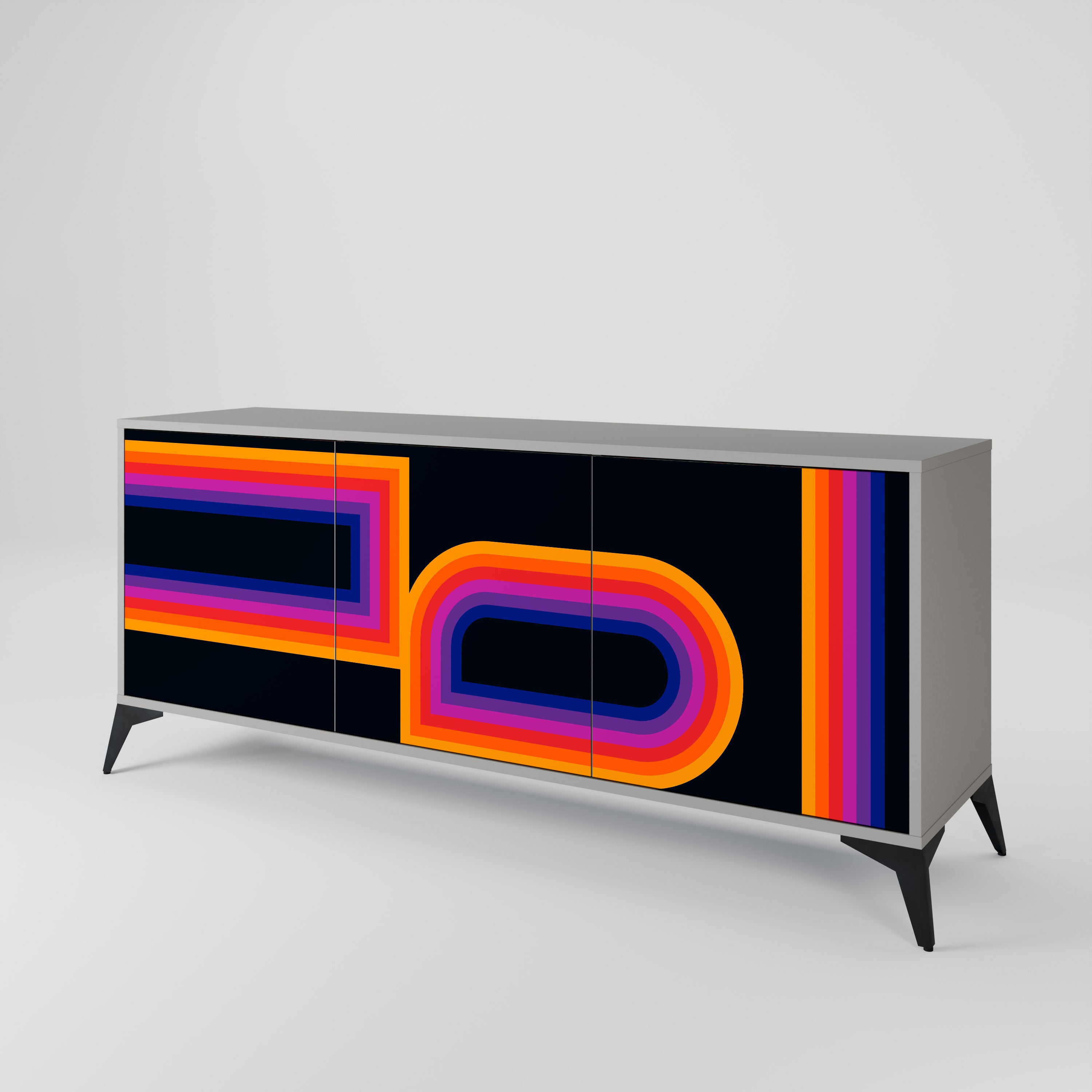 BLINDED BY THE LIGHTS 3-Door Sideboard