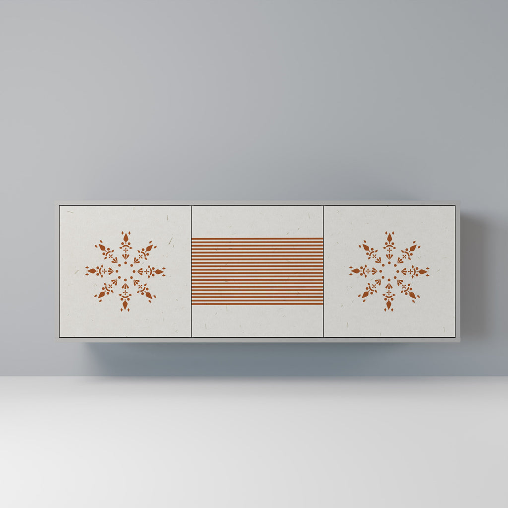 Buffet 3 portes DAILY HARMONY en finition grise