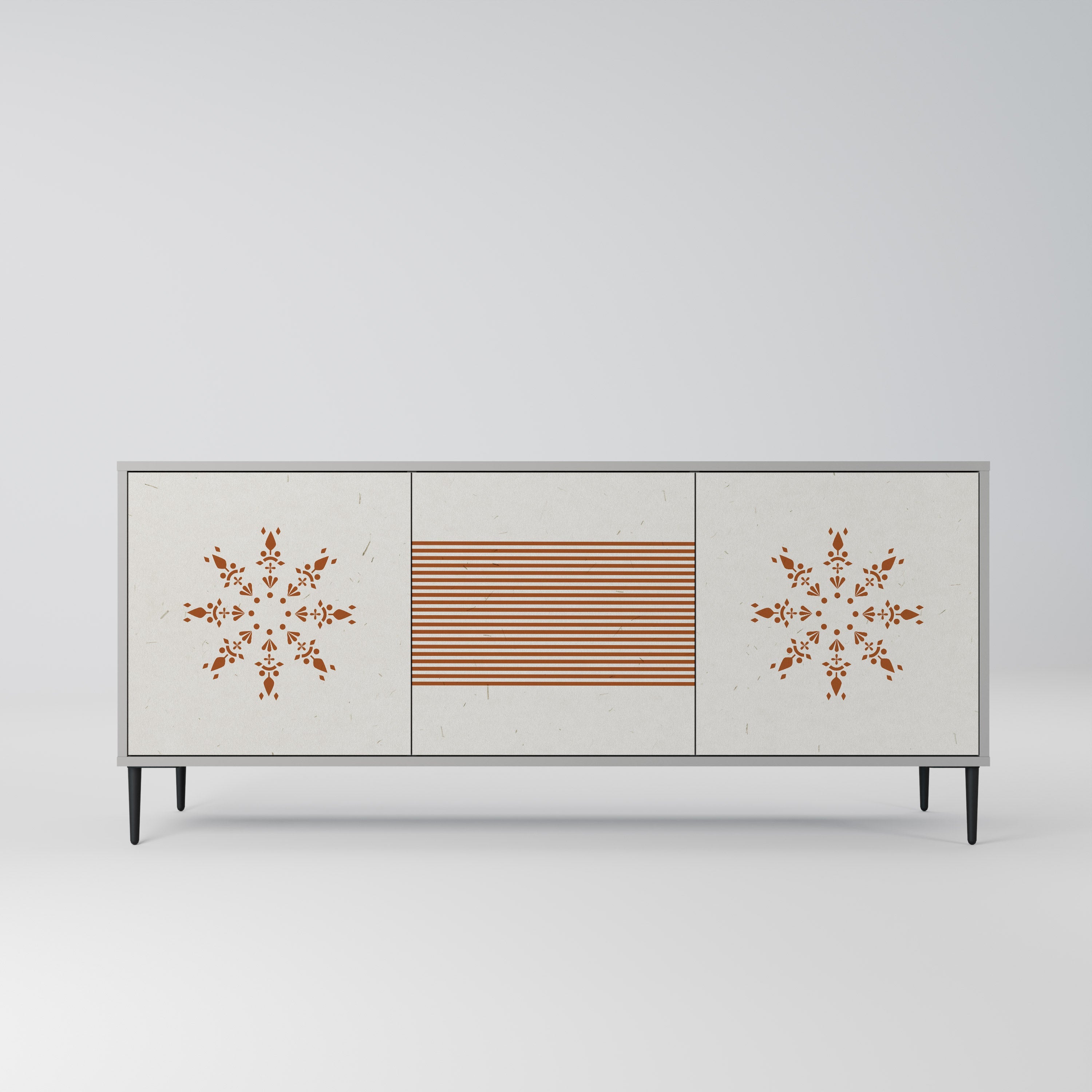 Buffet 3 portes DAILY HARMONY en finition grise