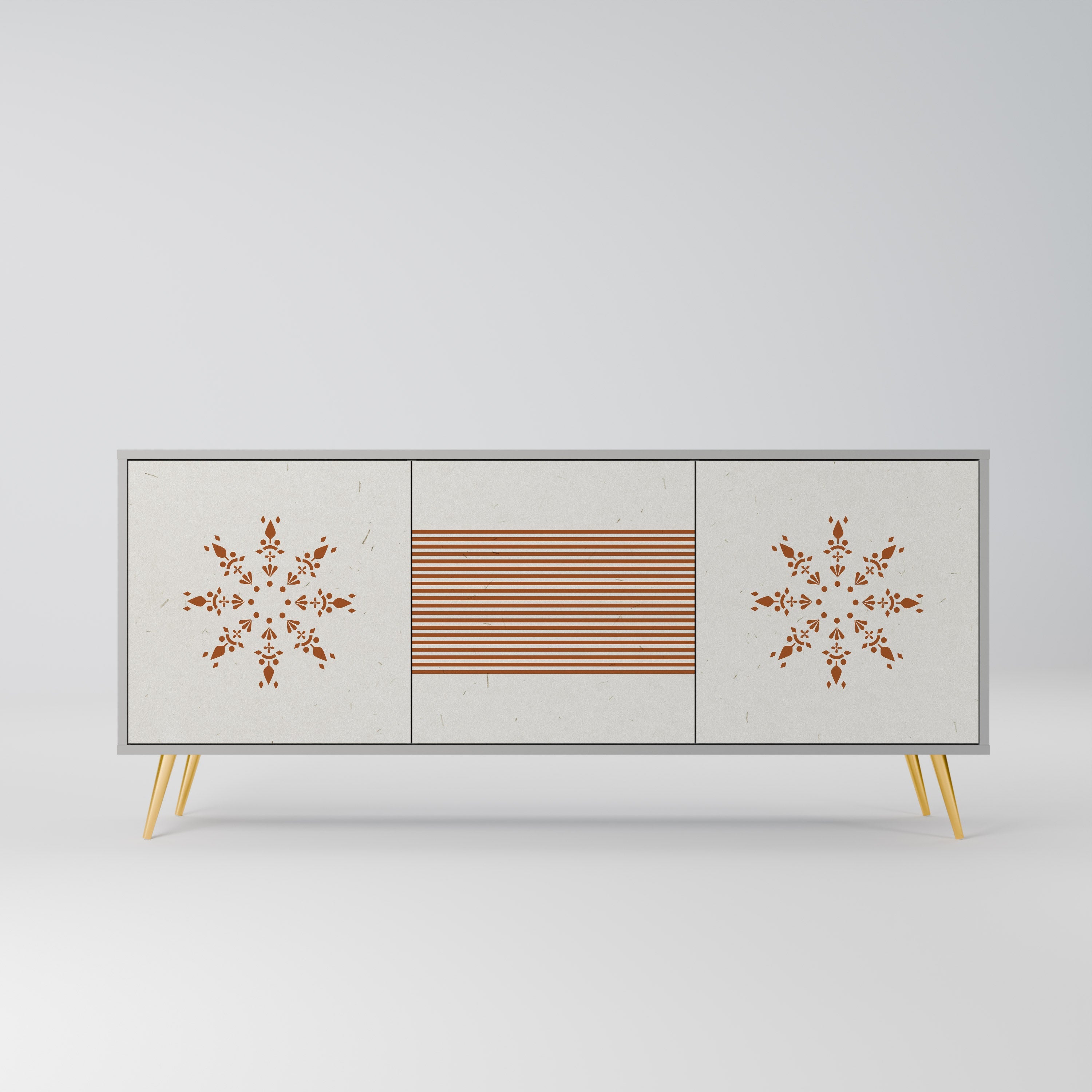 Buffet 3 portes DAILY HARMONY en finition grise