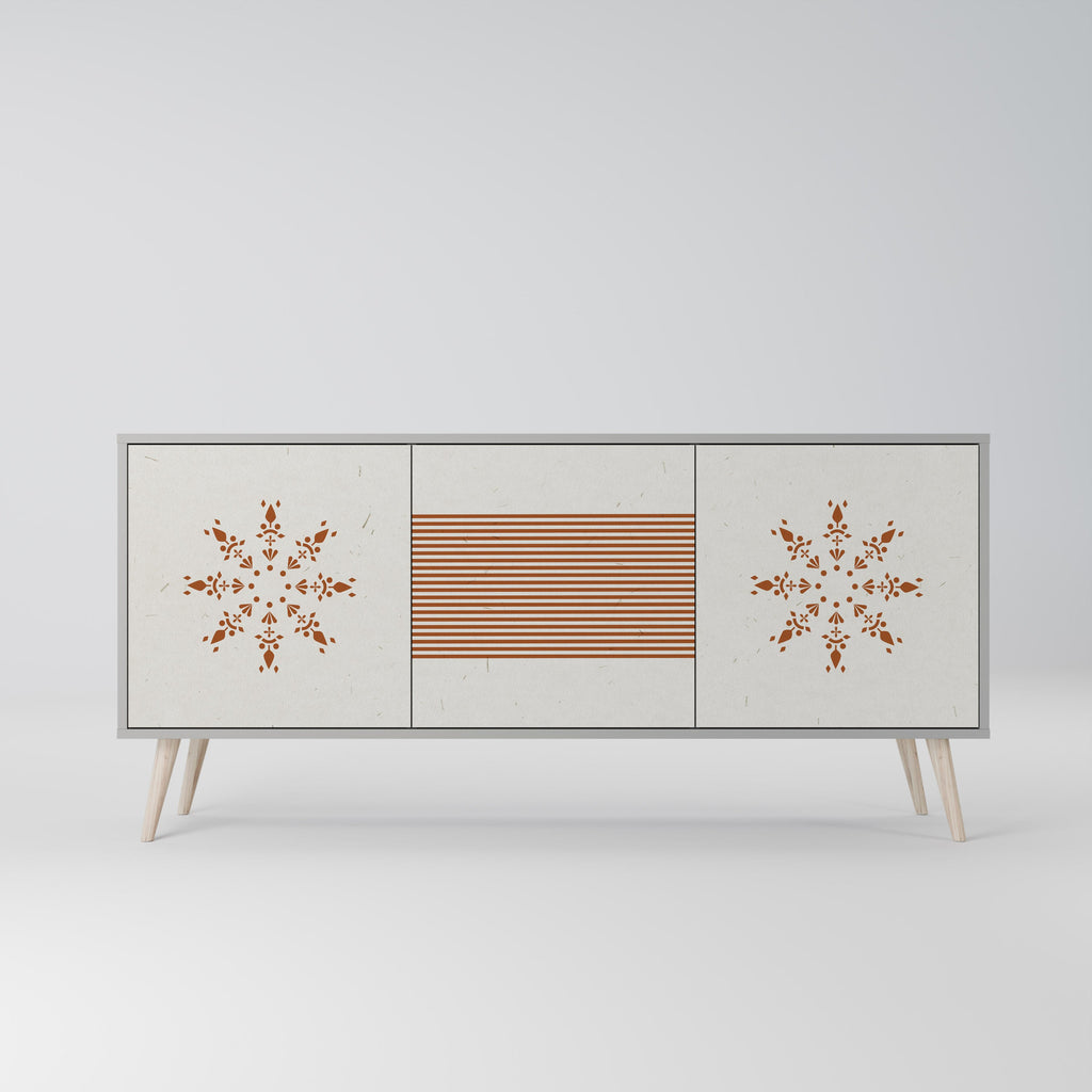 Buffet 3 portes DAILY HARMONY en finition grise