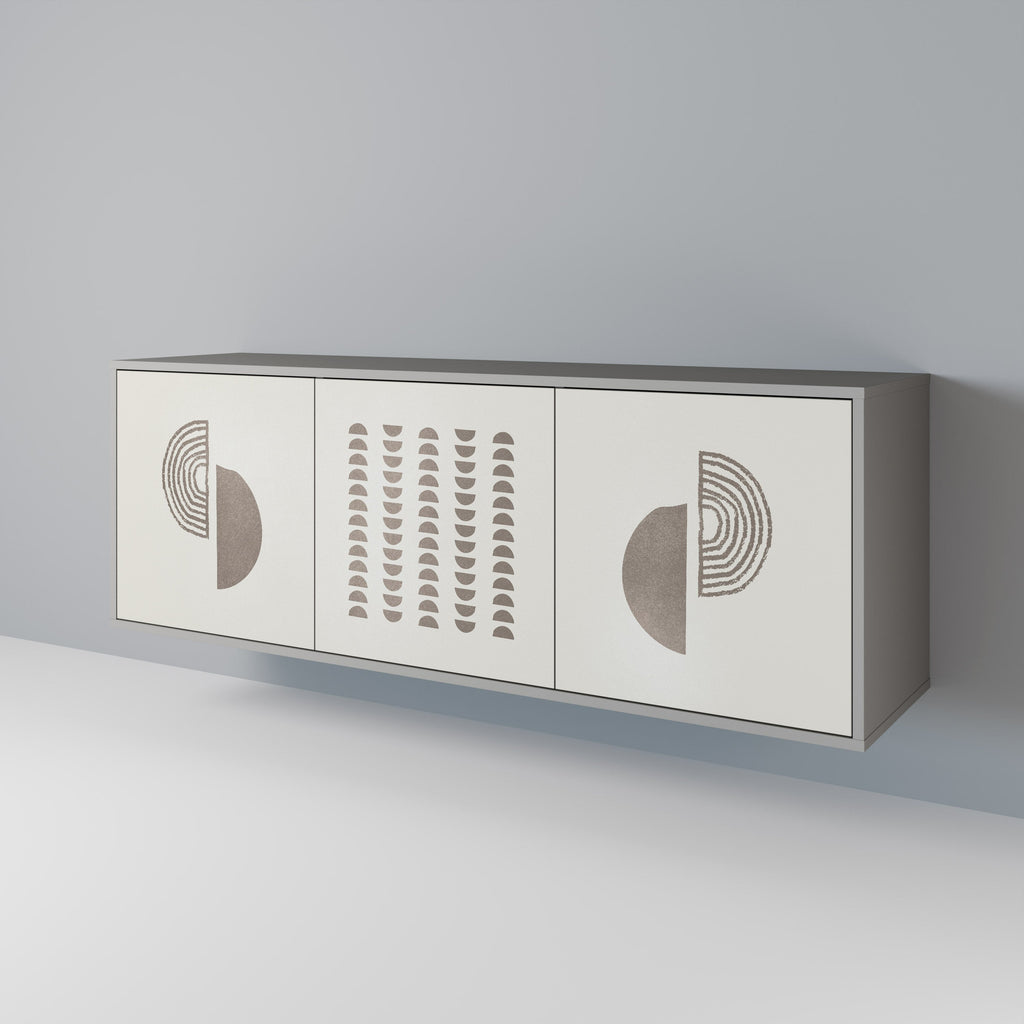 Buffet 3 portes HARMONY ESSENCE finition grise