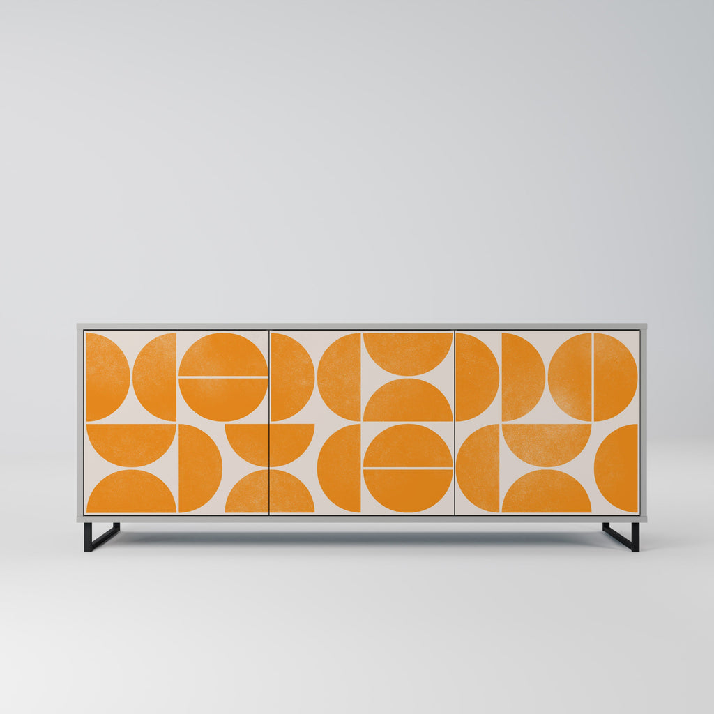 Buffet 3 portes RECURRING DREAMS en finition grise