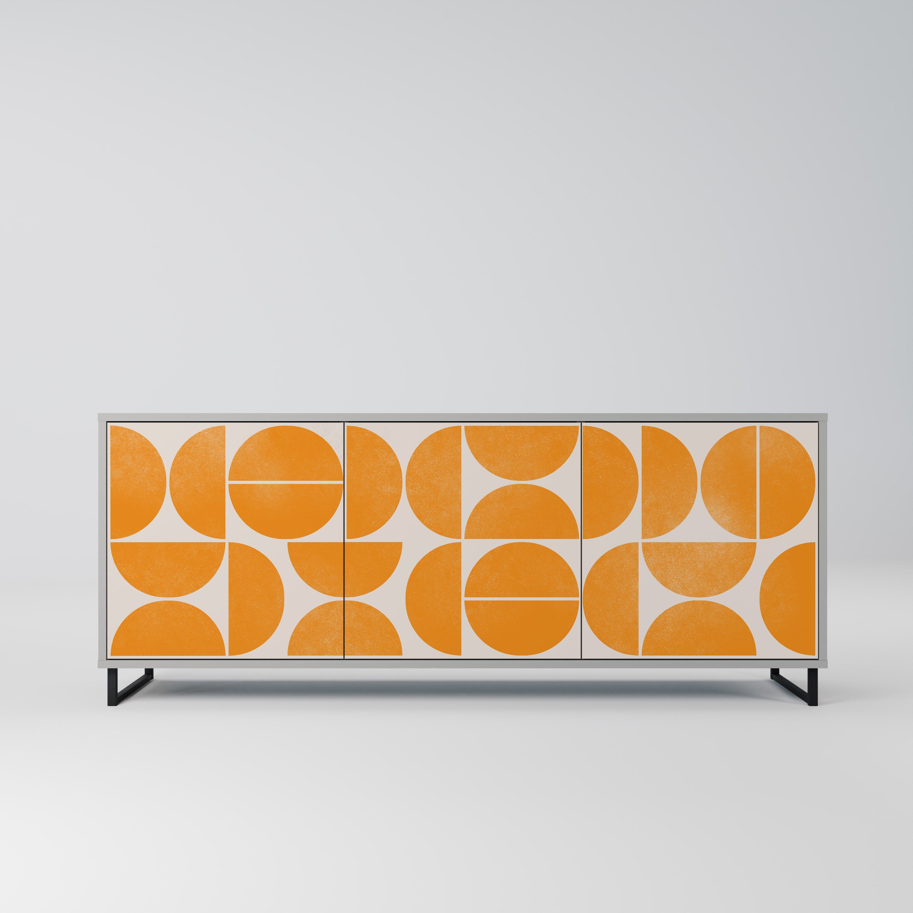 Buffet 3 portes RECURRING DREAMS en finition grise