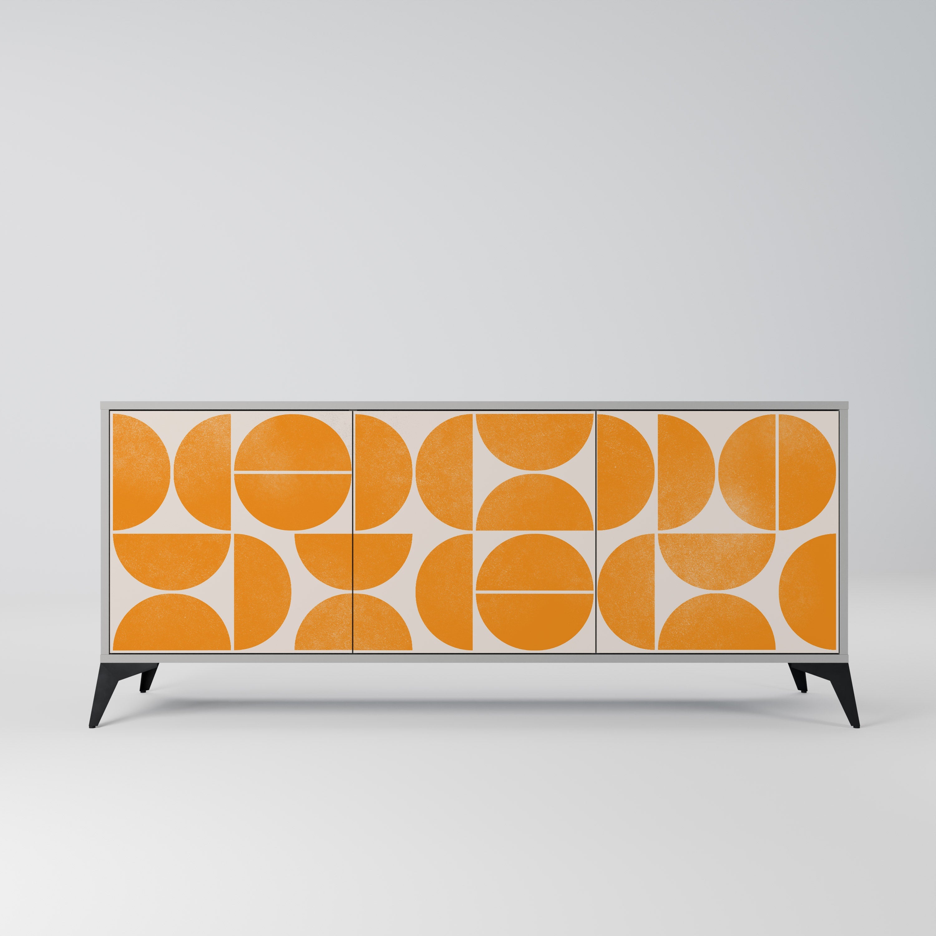 Buffet 3 portes RECURRING DREAMS en finition grise