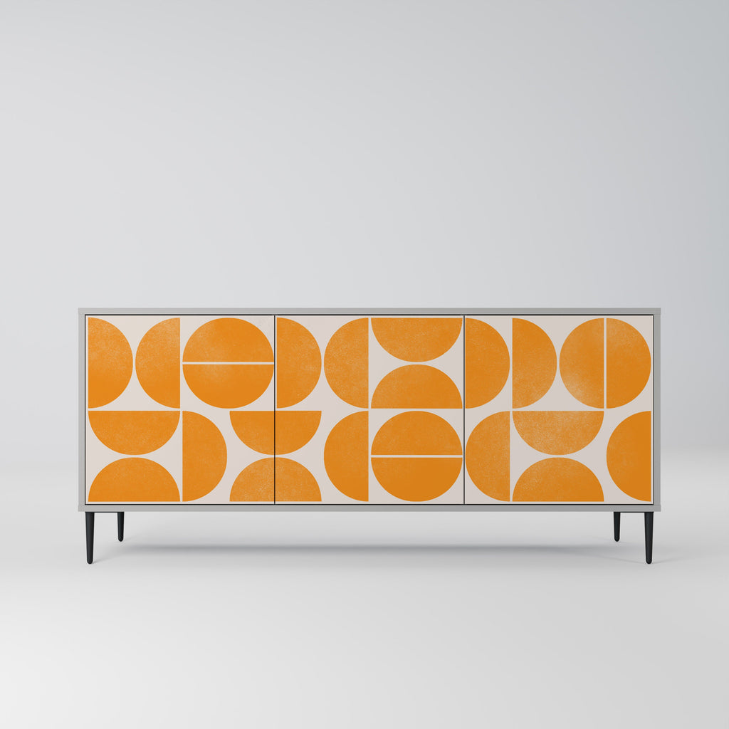 Buffet 3 portes RECURRING DREAMS en finition grise