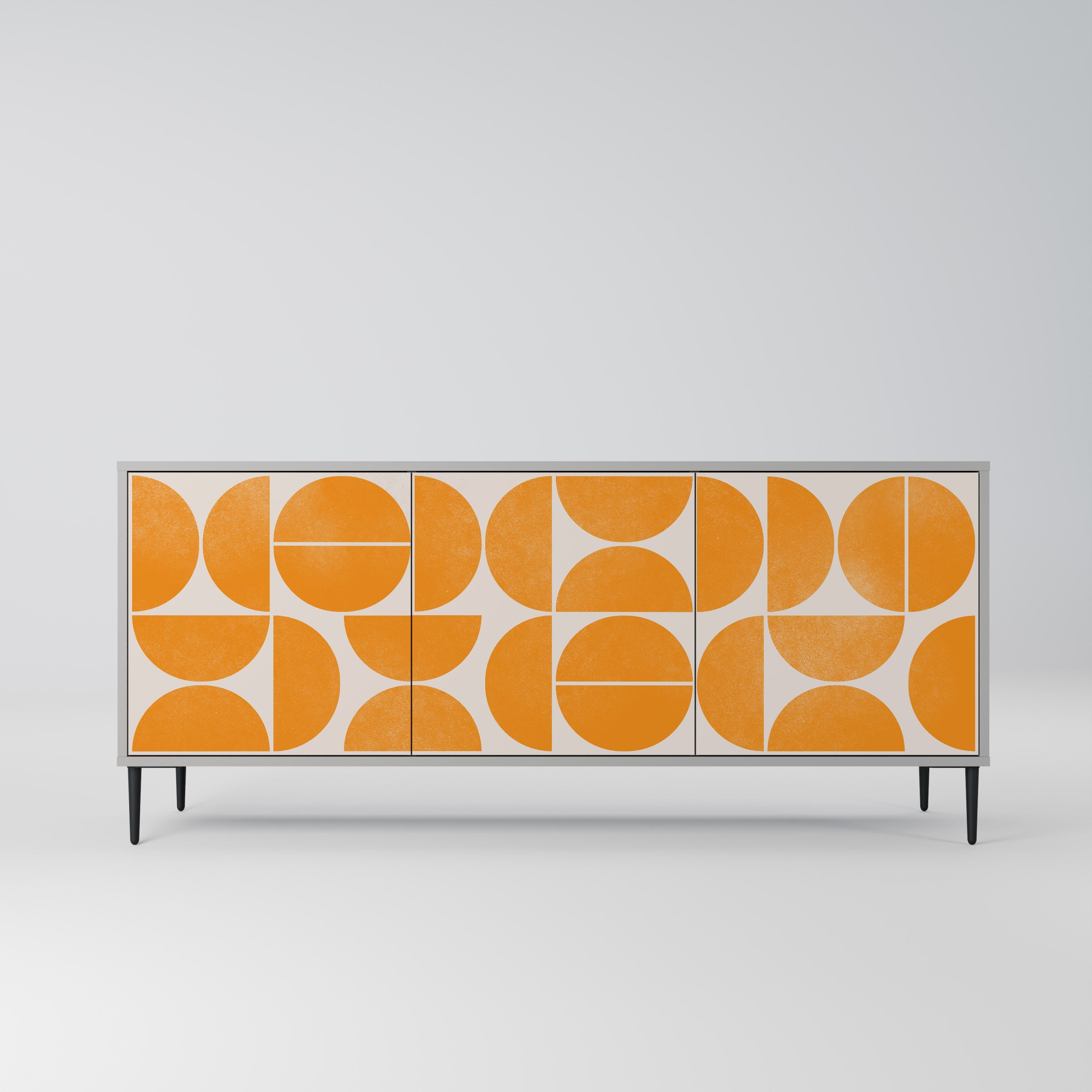 Buffet 3 portes RECURRING DREAMS en finition grise