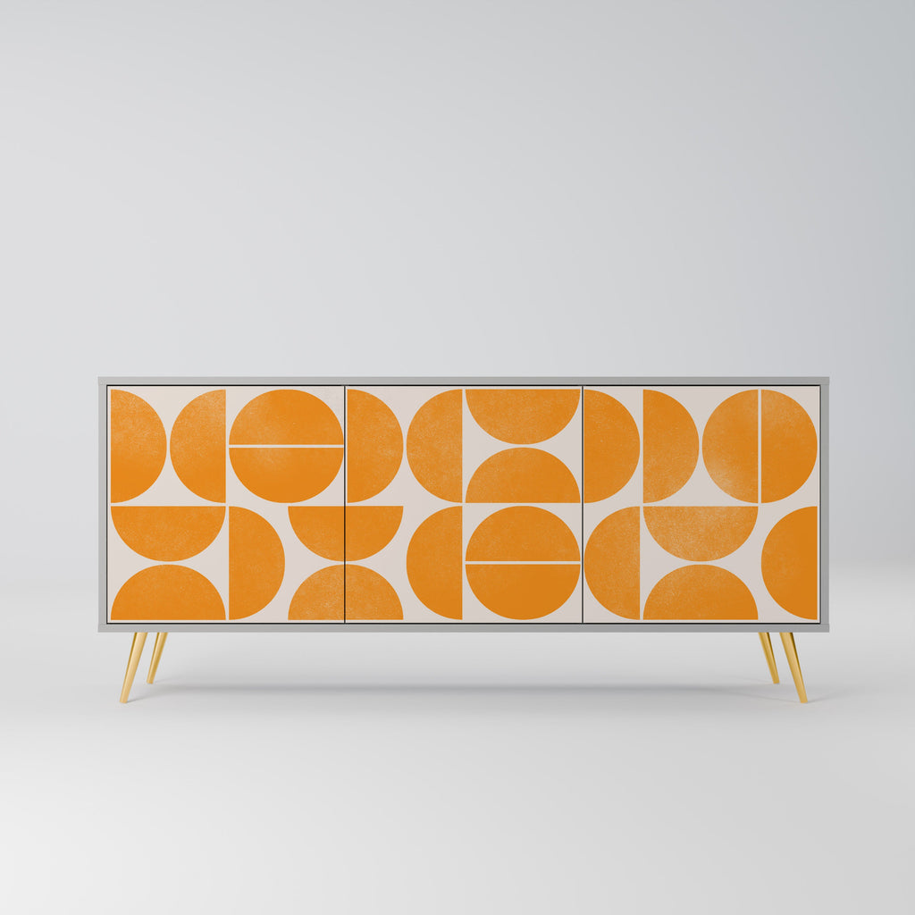 Buffet 3 portes RECURRING DREAMS en finition grise