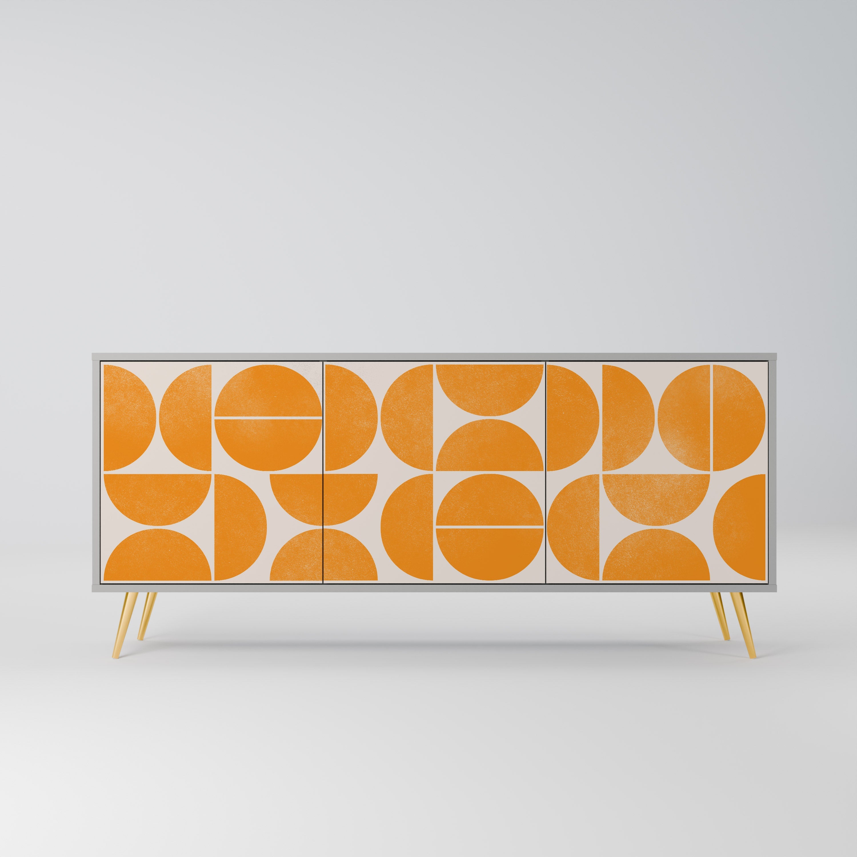 Buffet 3 portes RECURRING DREAMS en finition grise