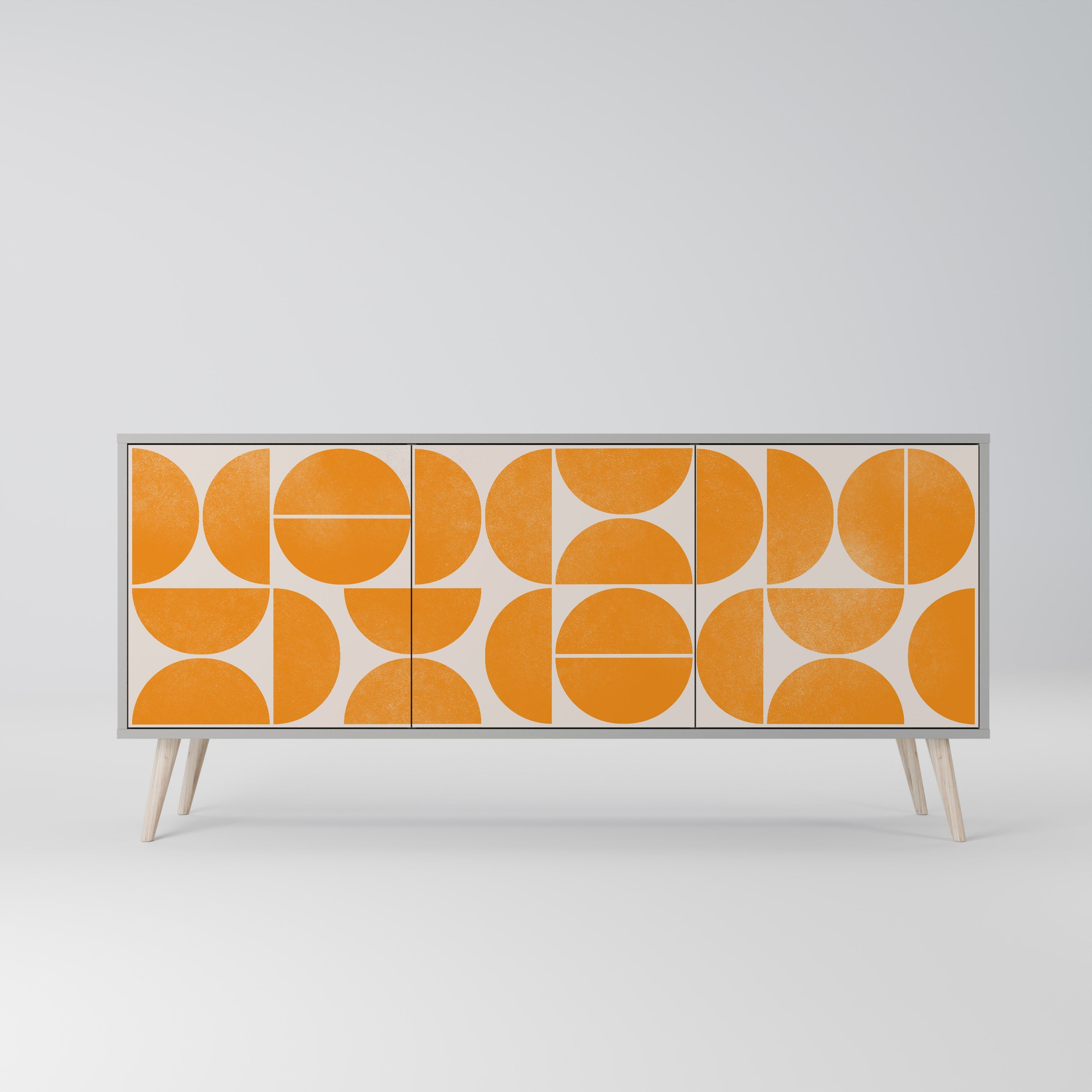 Buffet 3 portes RECURRING DREAMS en finition grise