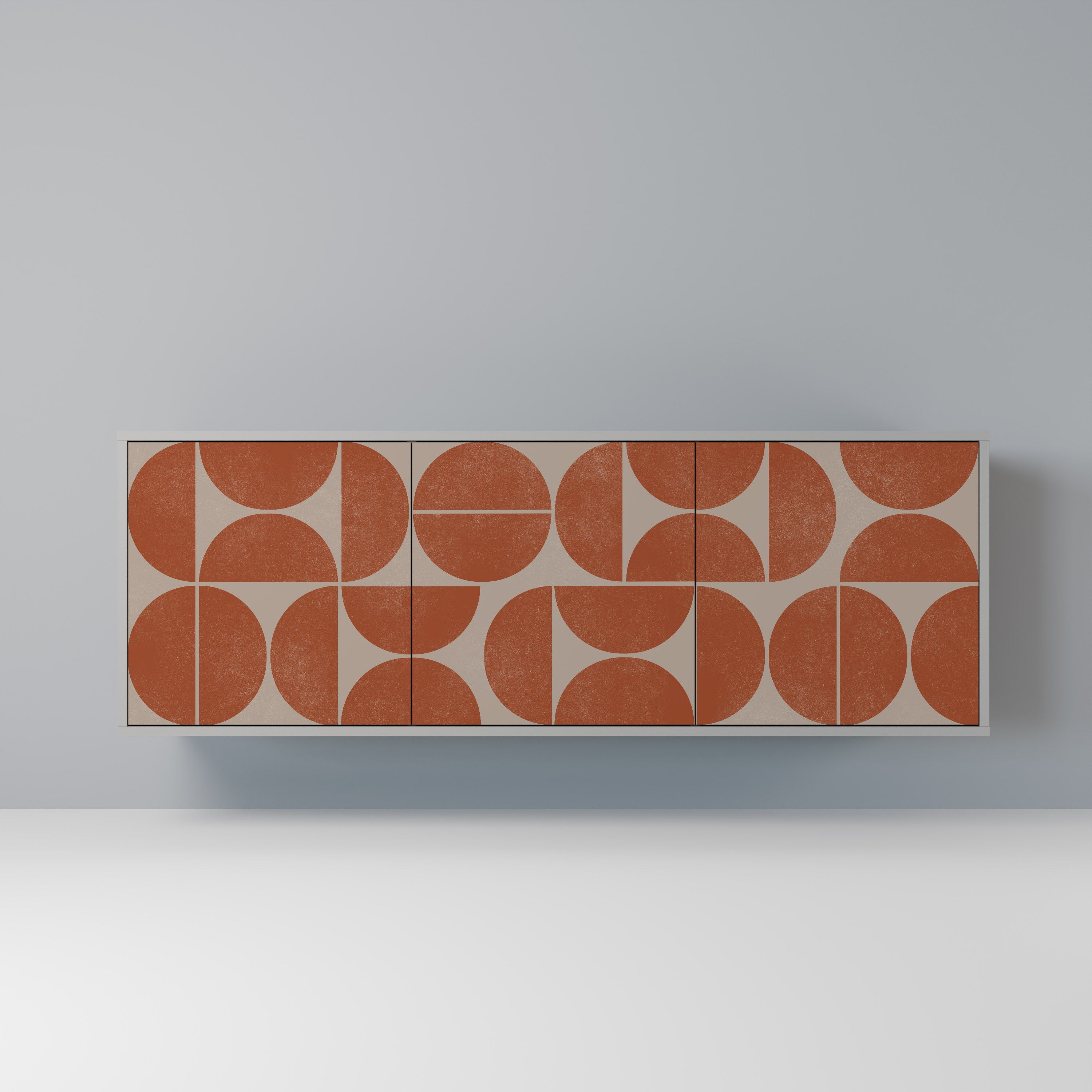 Buffet 3 portes REPETITION COMPULSION en finition grise