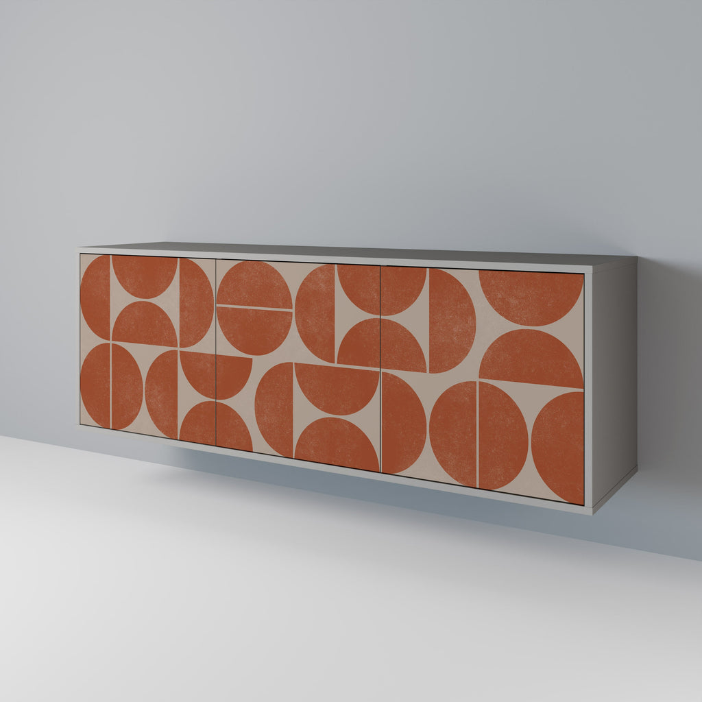 Buffet 3 portes REPETITION COMPULSION en finition grise