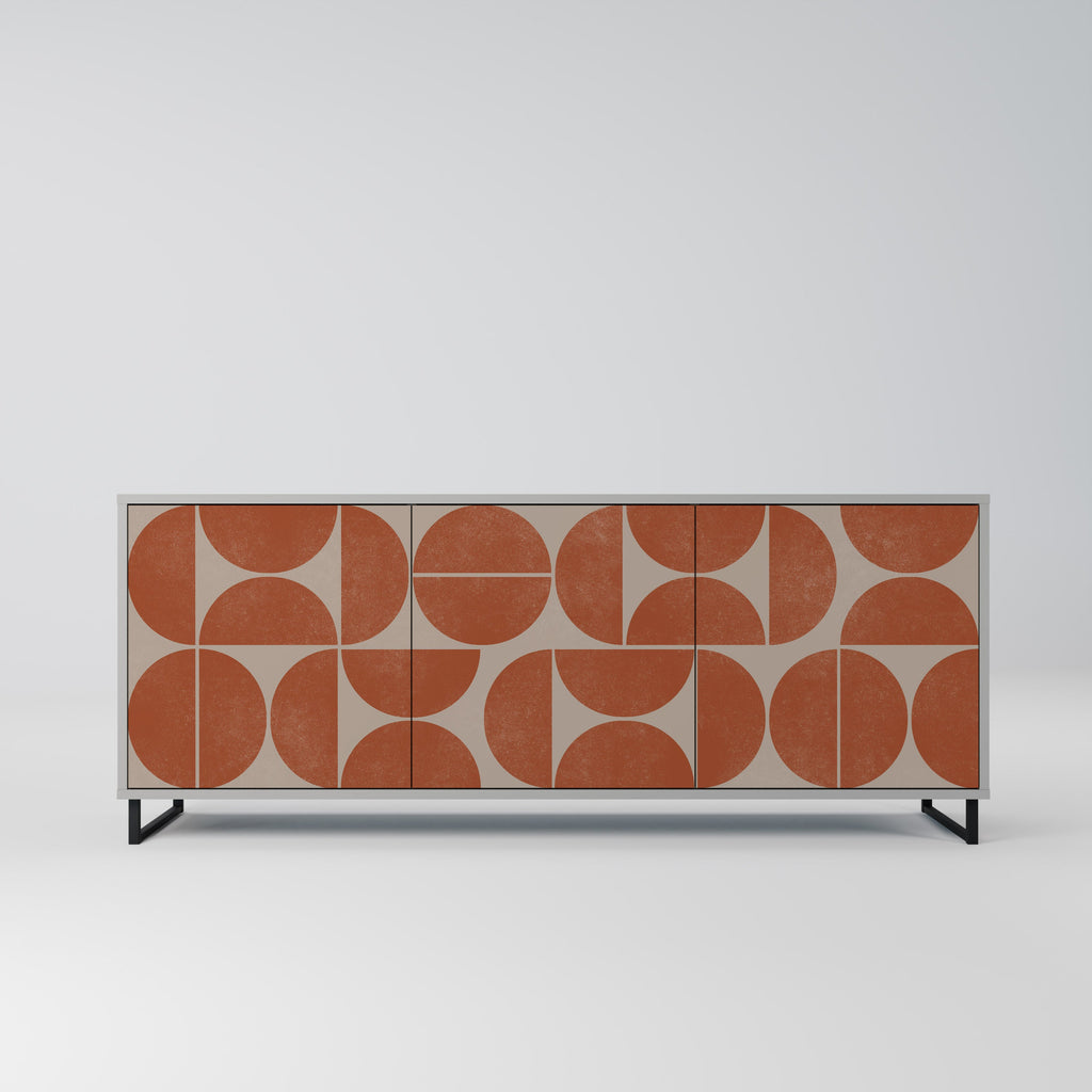 Buffet 3 portes REPETITION COMPULSION en finition grise