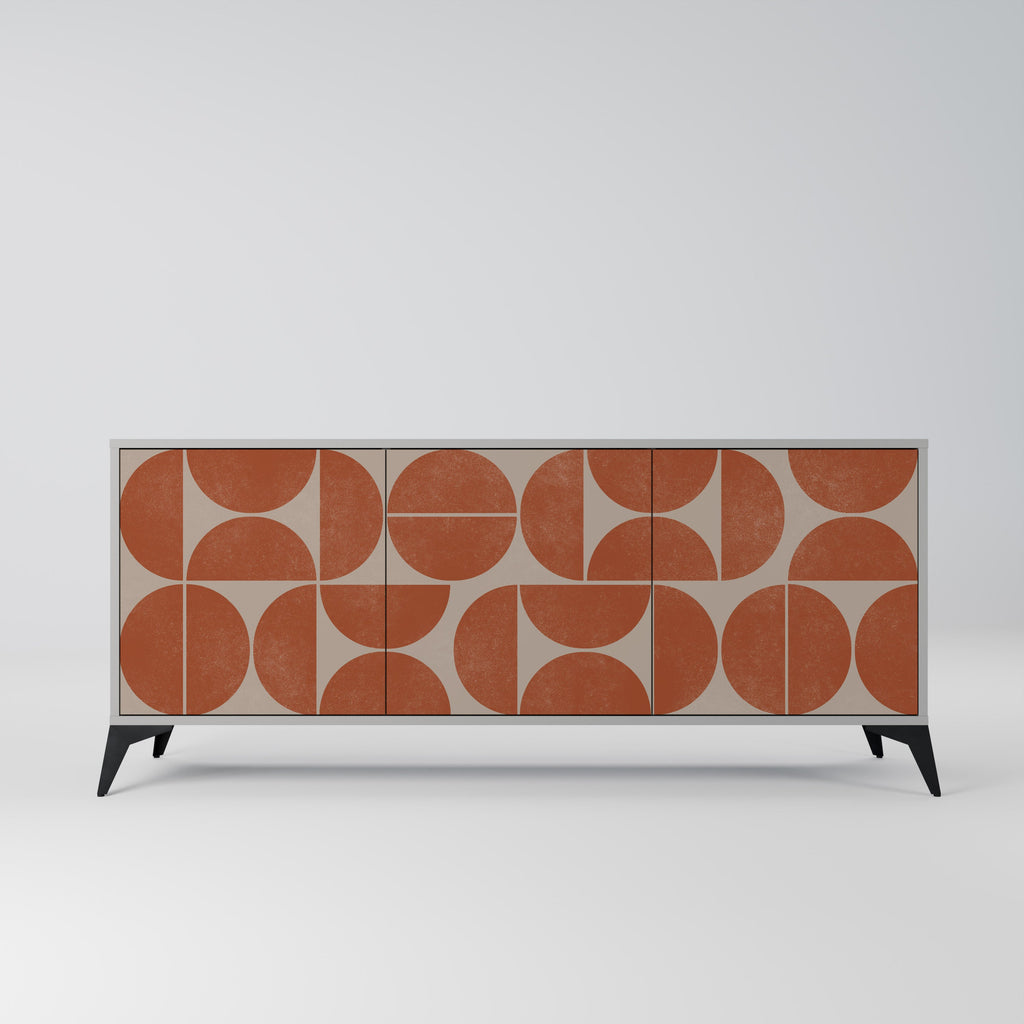 Buffet 3 portes REPETITION COMPULSION en finition grise