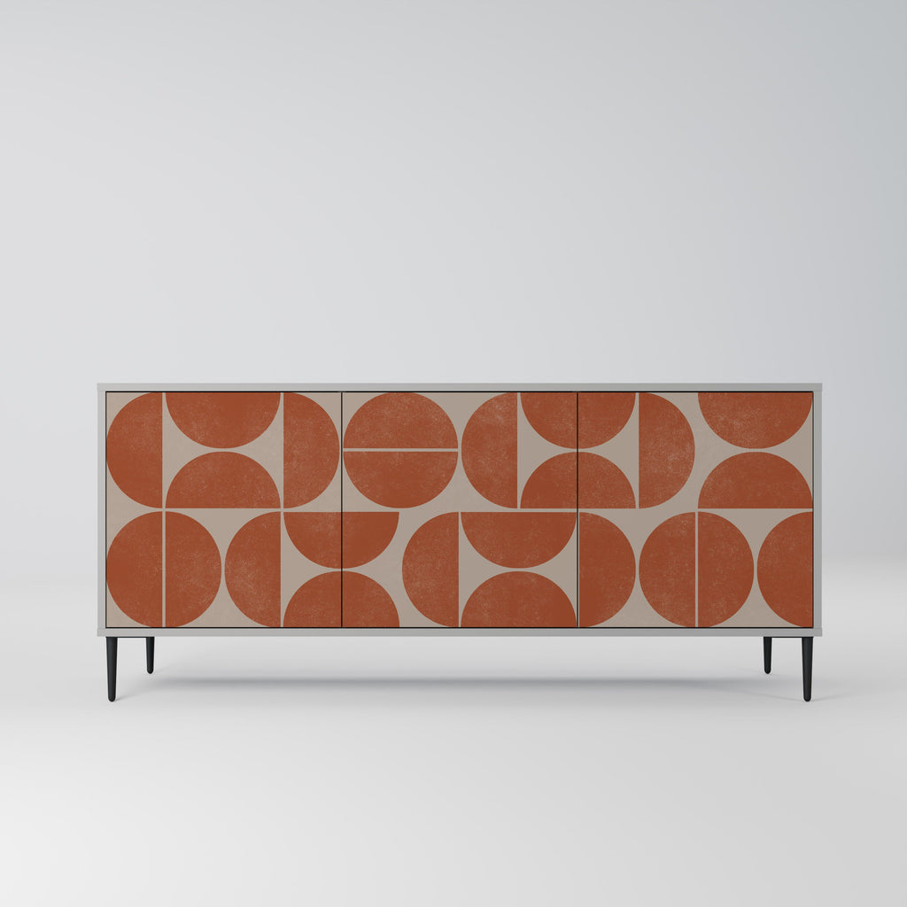 Buffet 3 portes REPETITION COMPULSION en finition grise