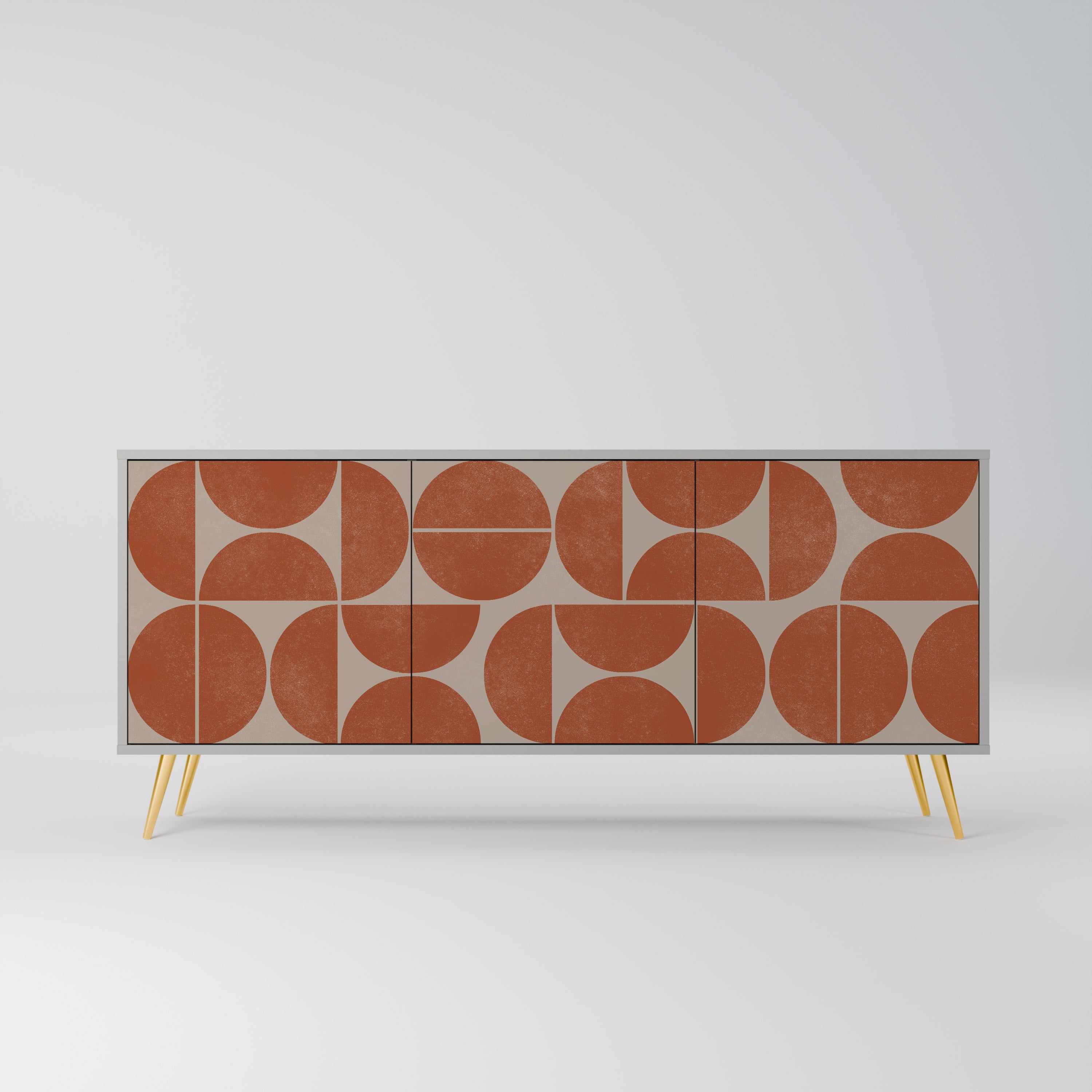 Buffet 3 portes REPETITION COMPULSION en finition grise