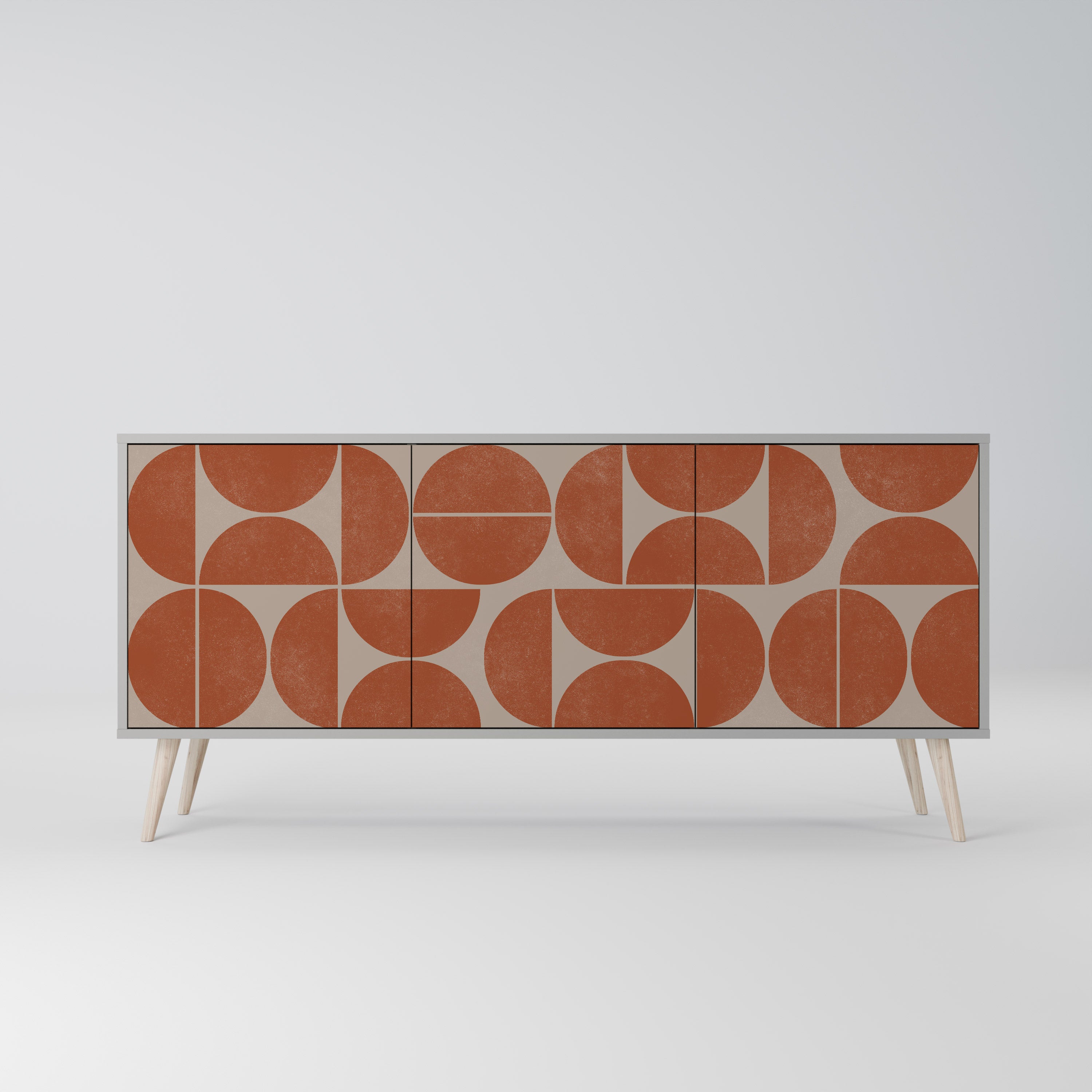 Buffet 3 portes REPETITION COMPULSION en finition grise