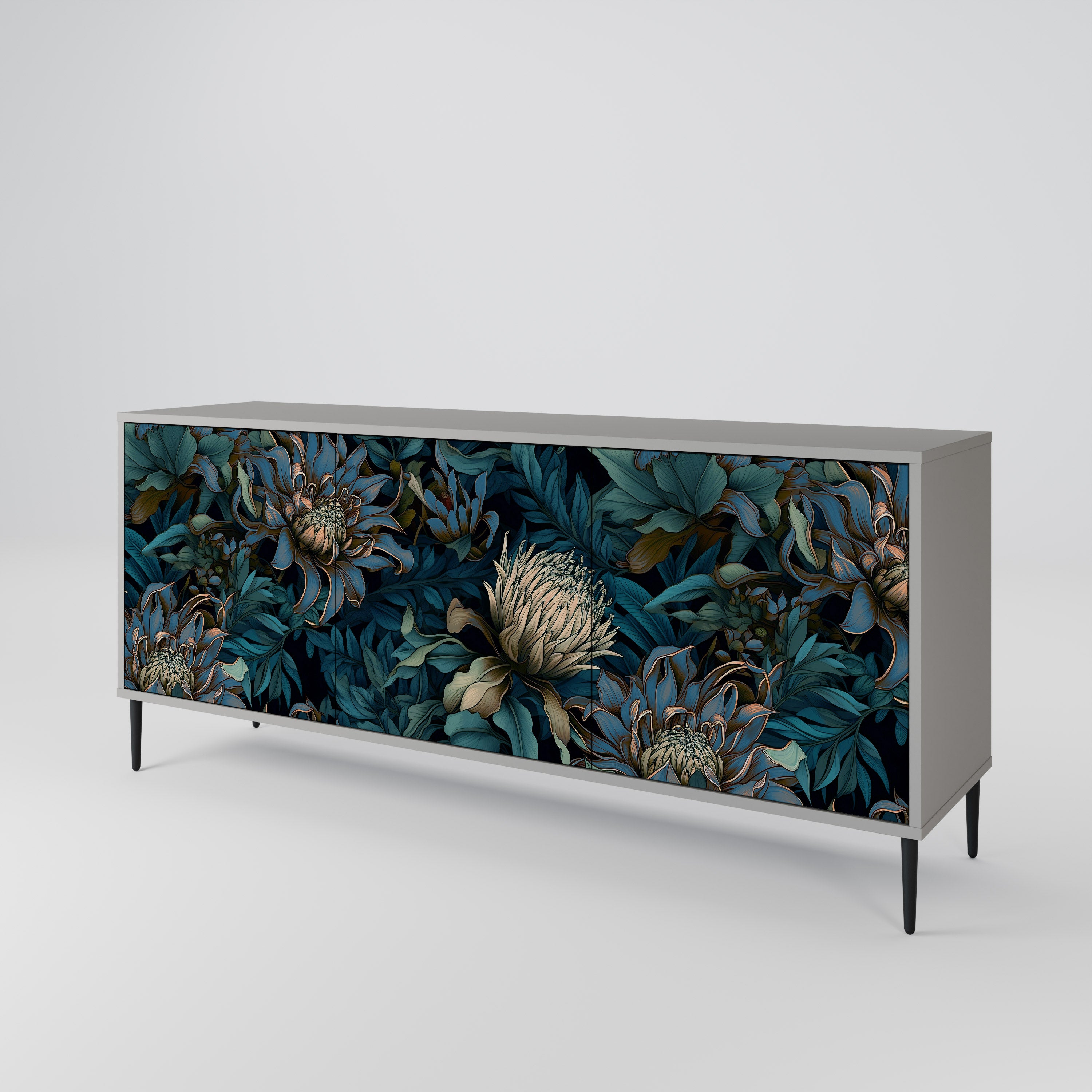 TWILIGHT BLOOM 3-Door Sideboard