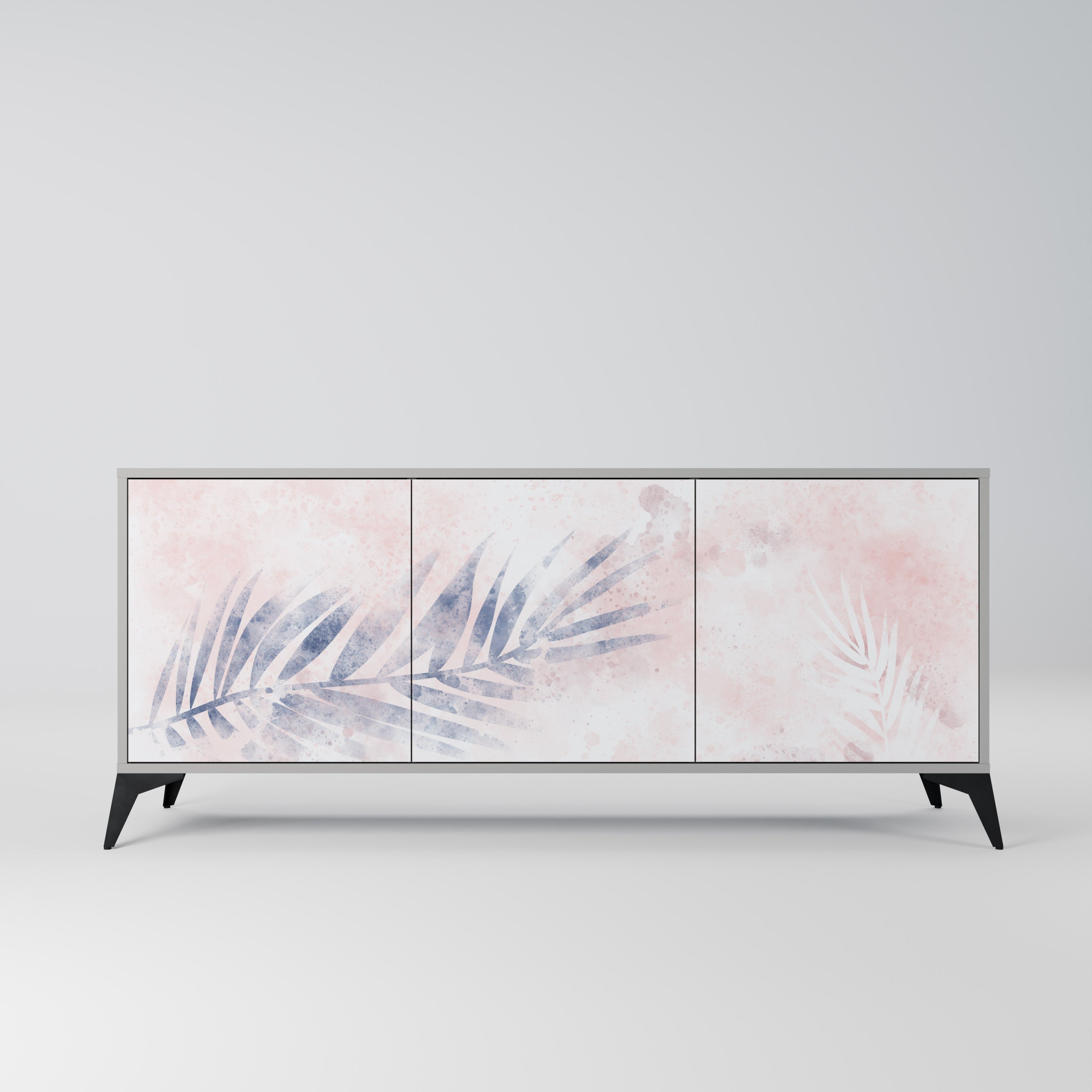 Buffet 3 portes TIMELESS FLOAT en finition grise