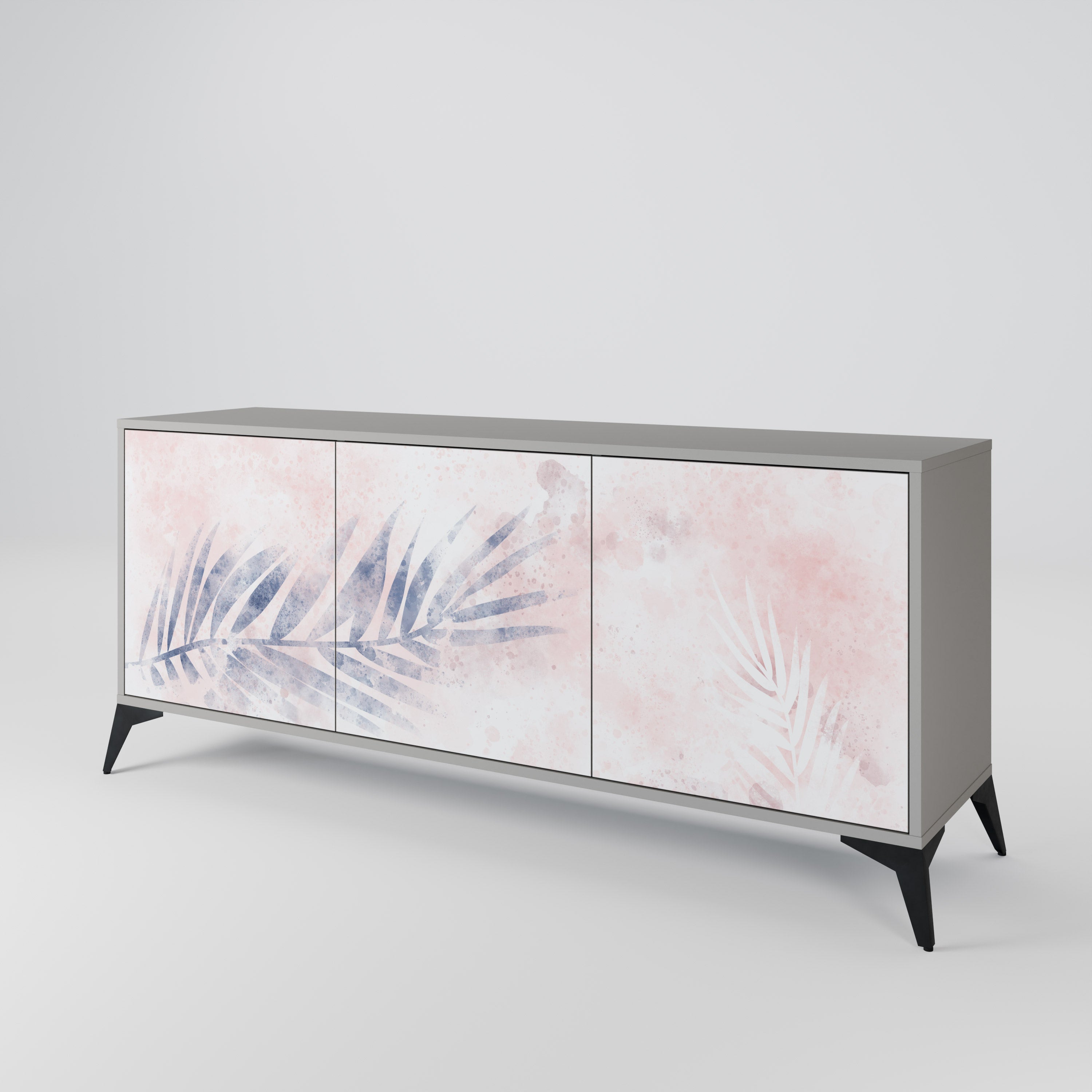 Buffet 3 portes TIMELESS FLOAT en finition grise