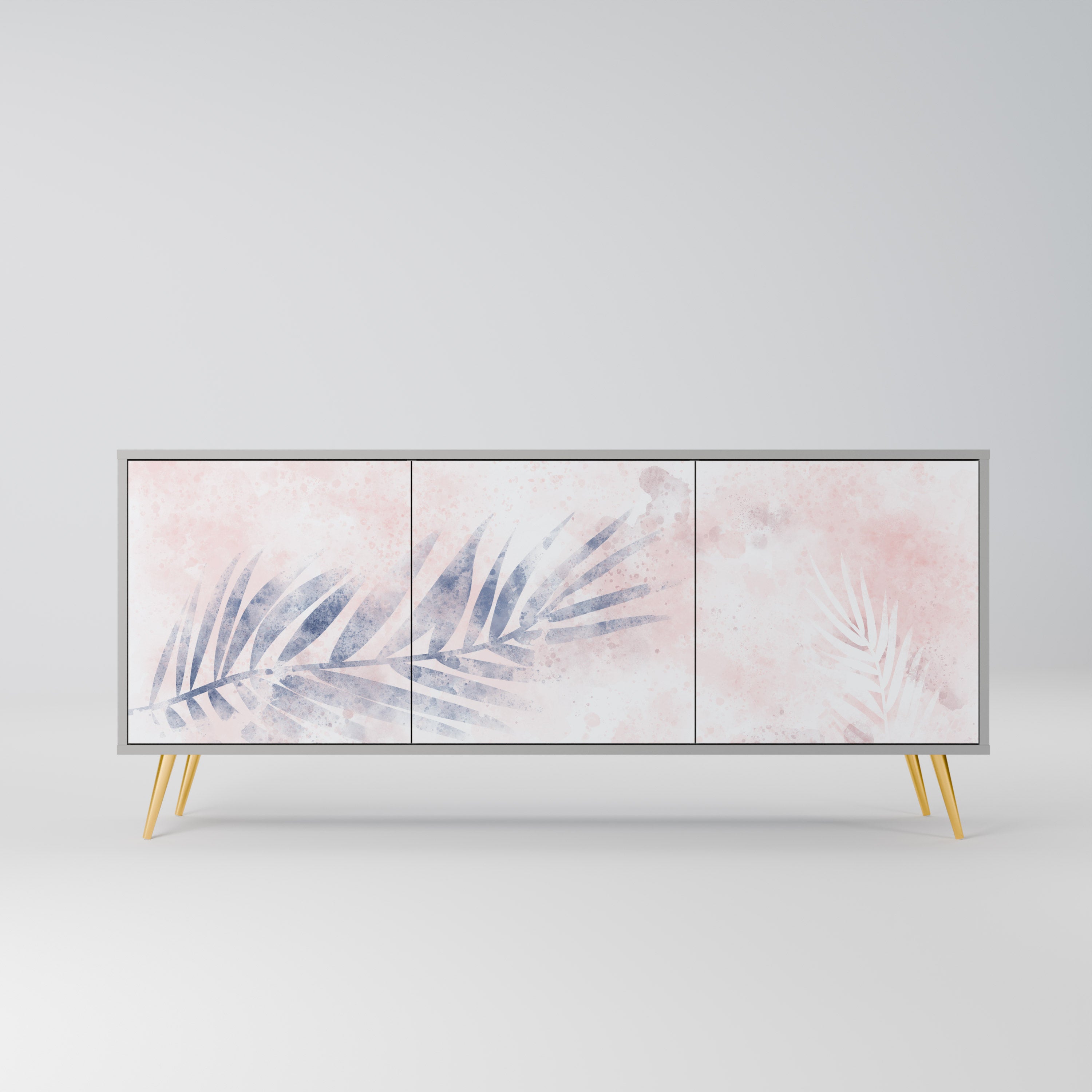 Buffet 3 portes TIMELESS FLOAT en finition grise